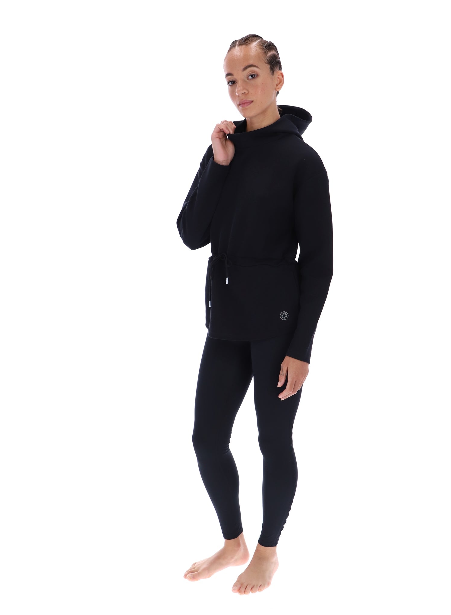 Ted Baker Lily Drawcord Waist Longline Active Hoodie Women's
