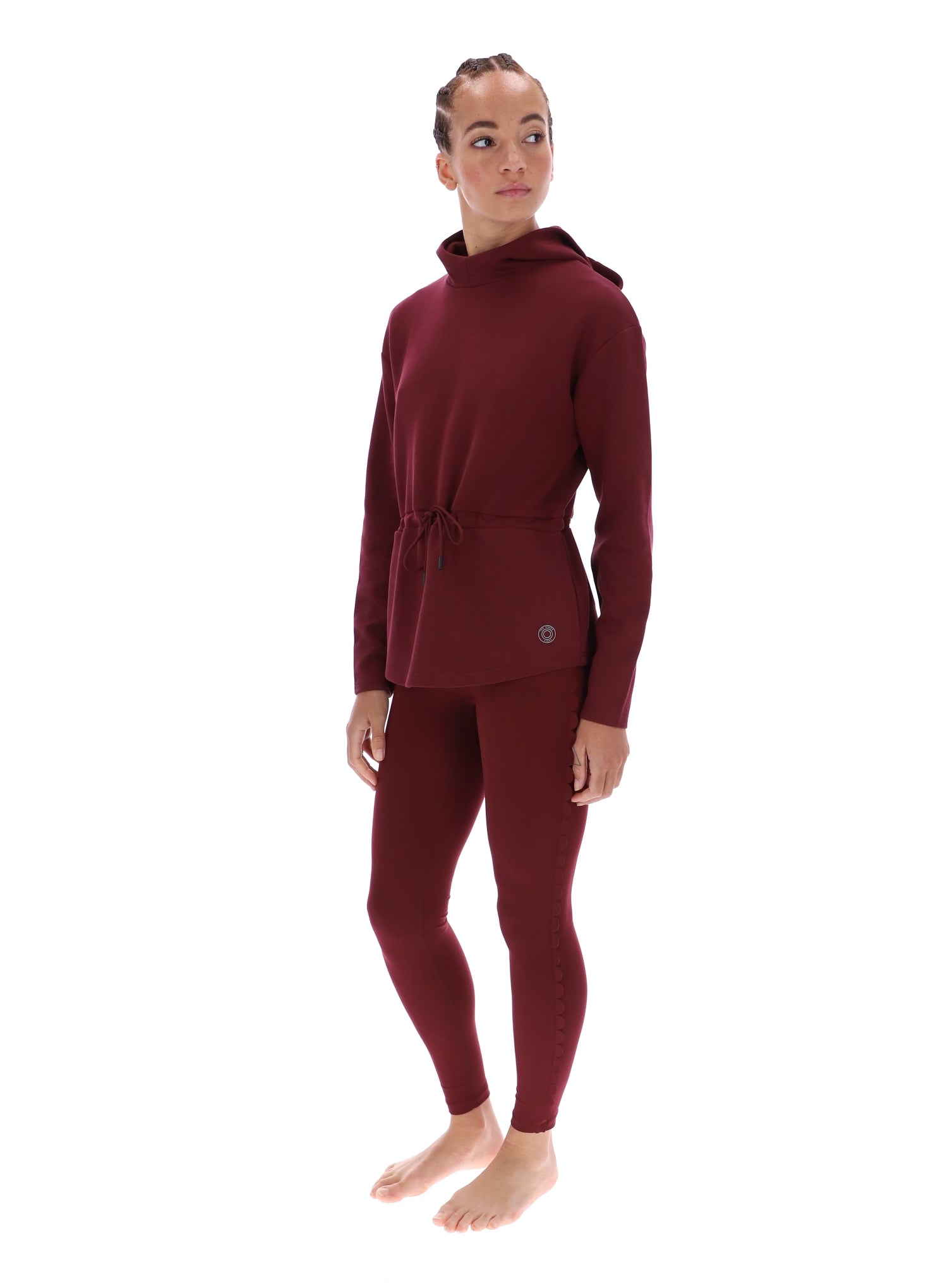 Ted Baker Lily Drawcord Waist Longline Active Hoodie Women's