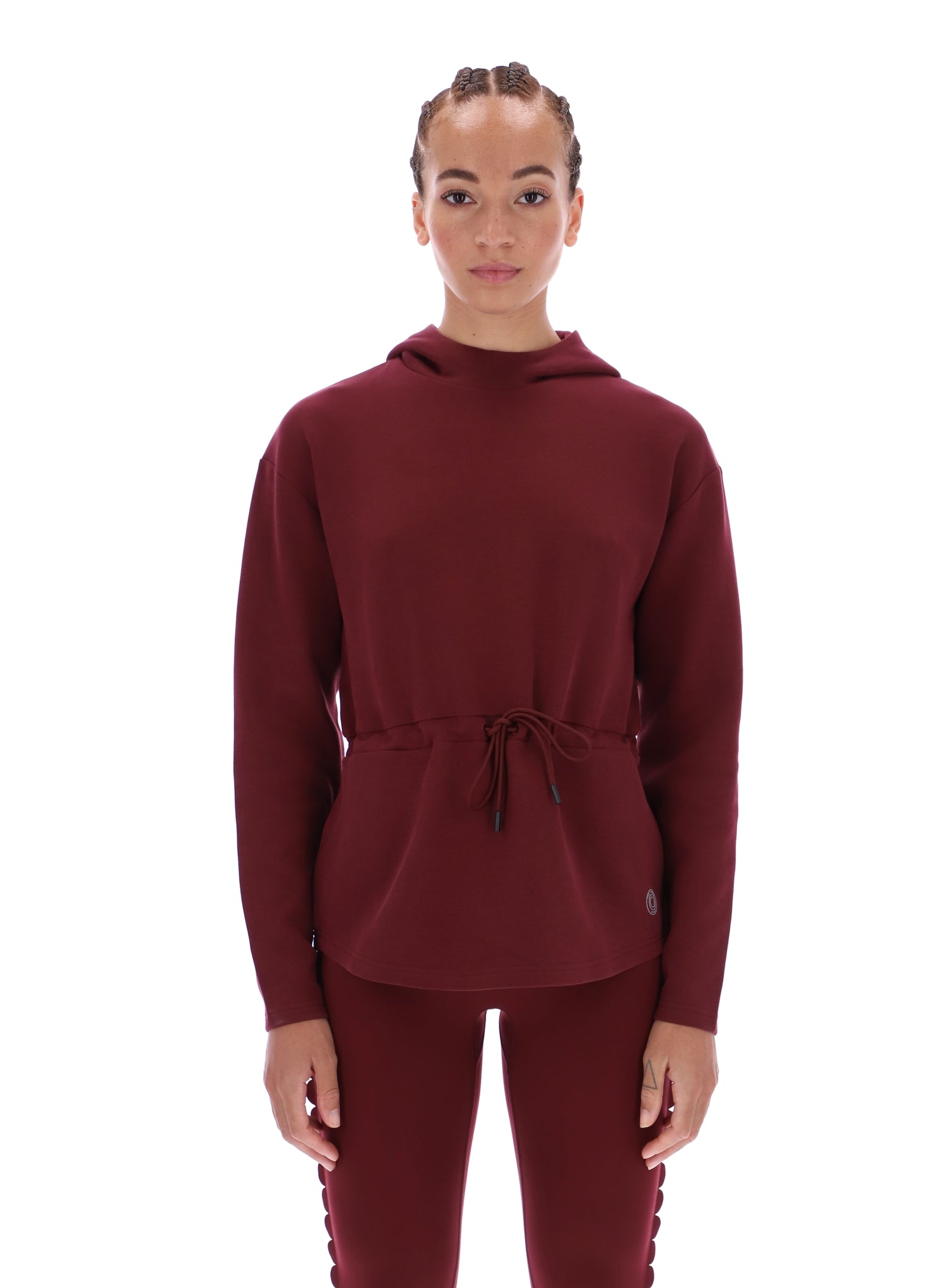 Ted Baker Lily Drawcord Waist Longline Active Hoodie Women's