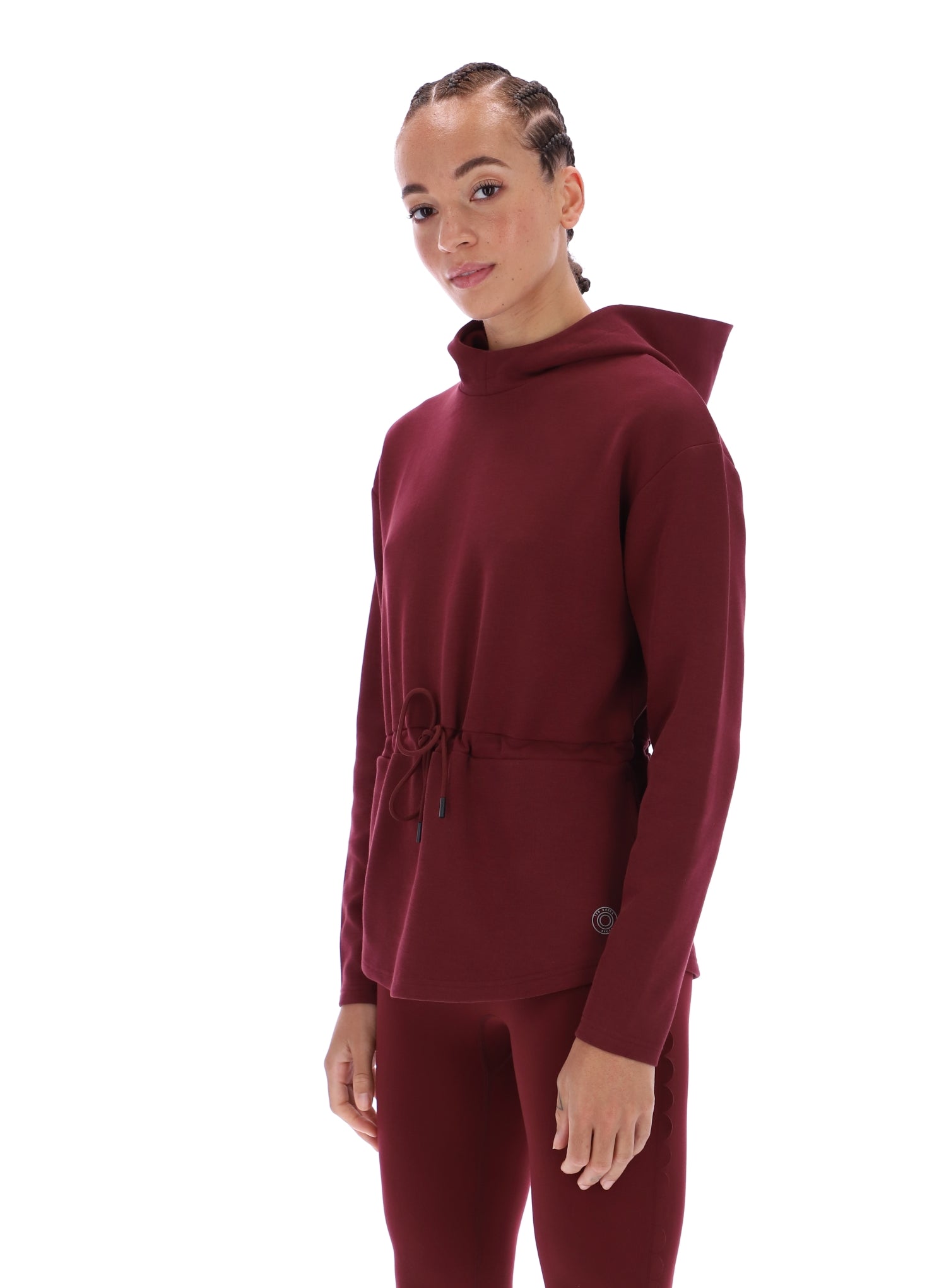 Ted Baker Lily Drawcord Waist Longline Active Hoodie Women's