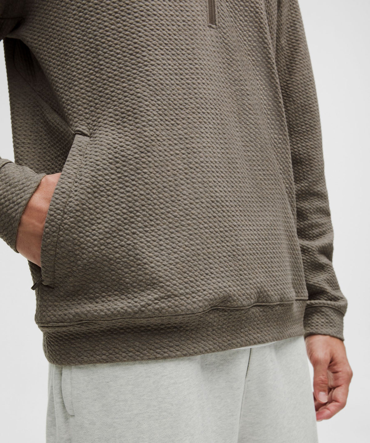 Lululemon Textured Double-Knit Cotton Half Zip
