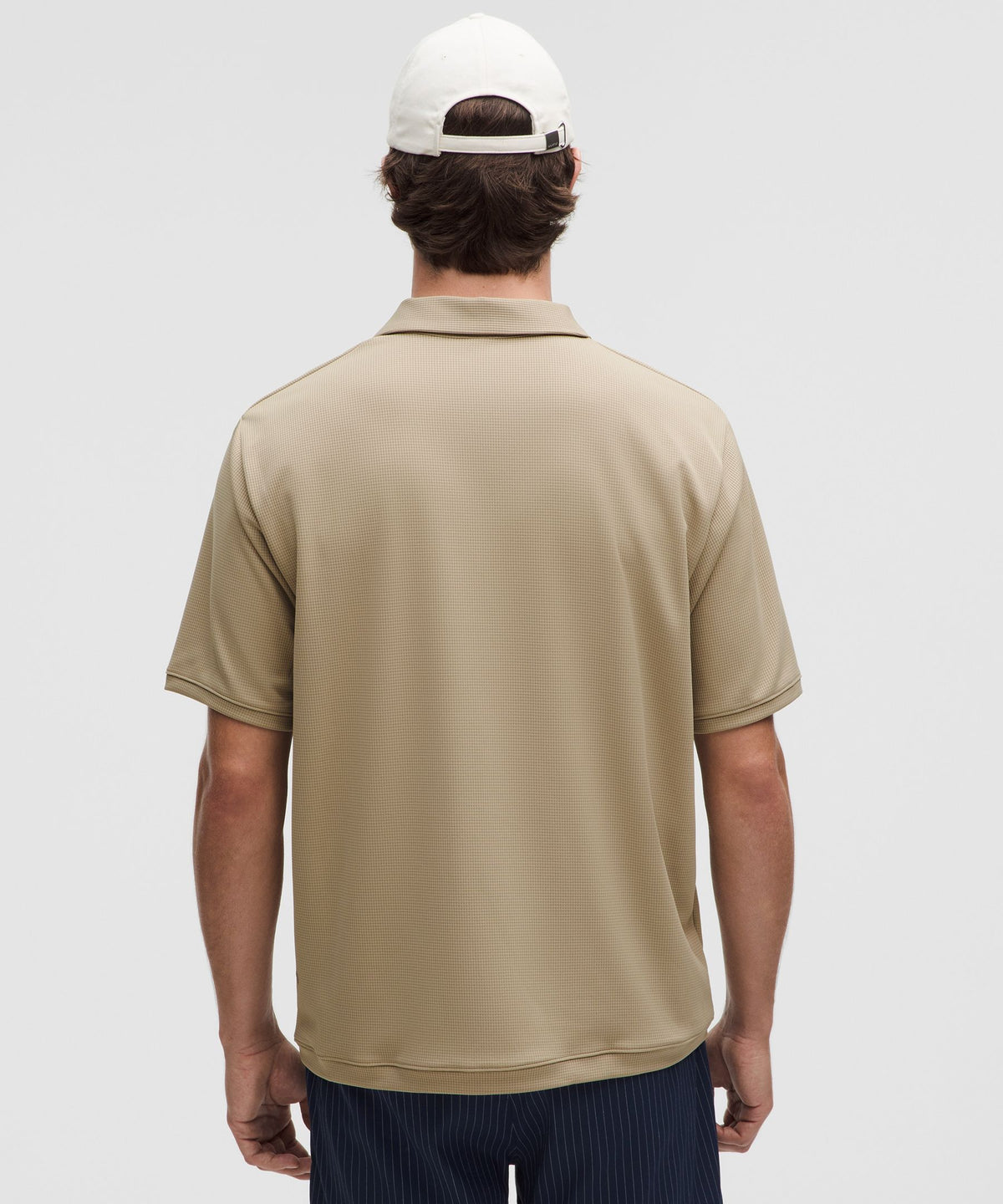 Lululemon Textured Mesh Short-Sleeve Polo Shirt