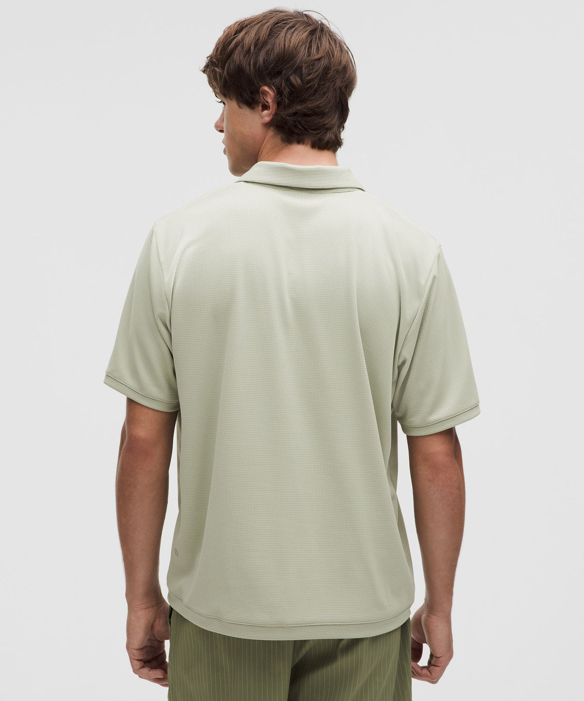 Lululemon Textured Mesh Short-Sleeve Polo Shirt