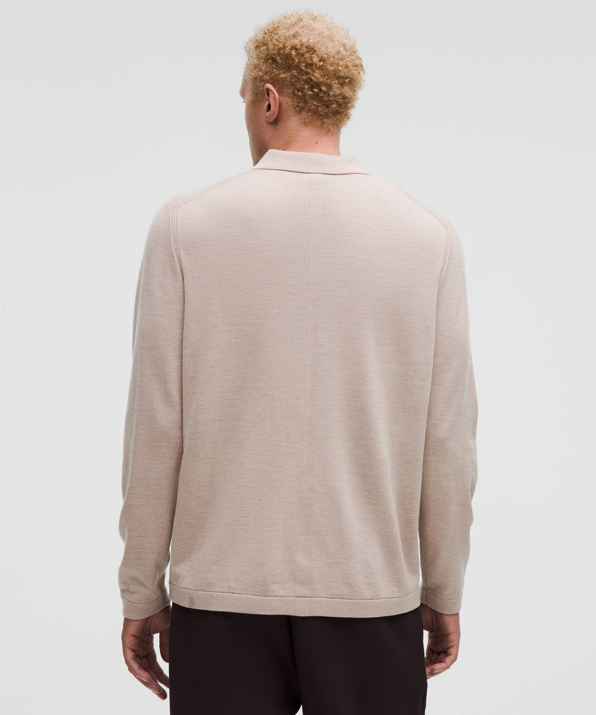 Lululemon New Venture Long-Sleeve Knit Polo Shirt
