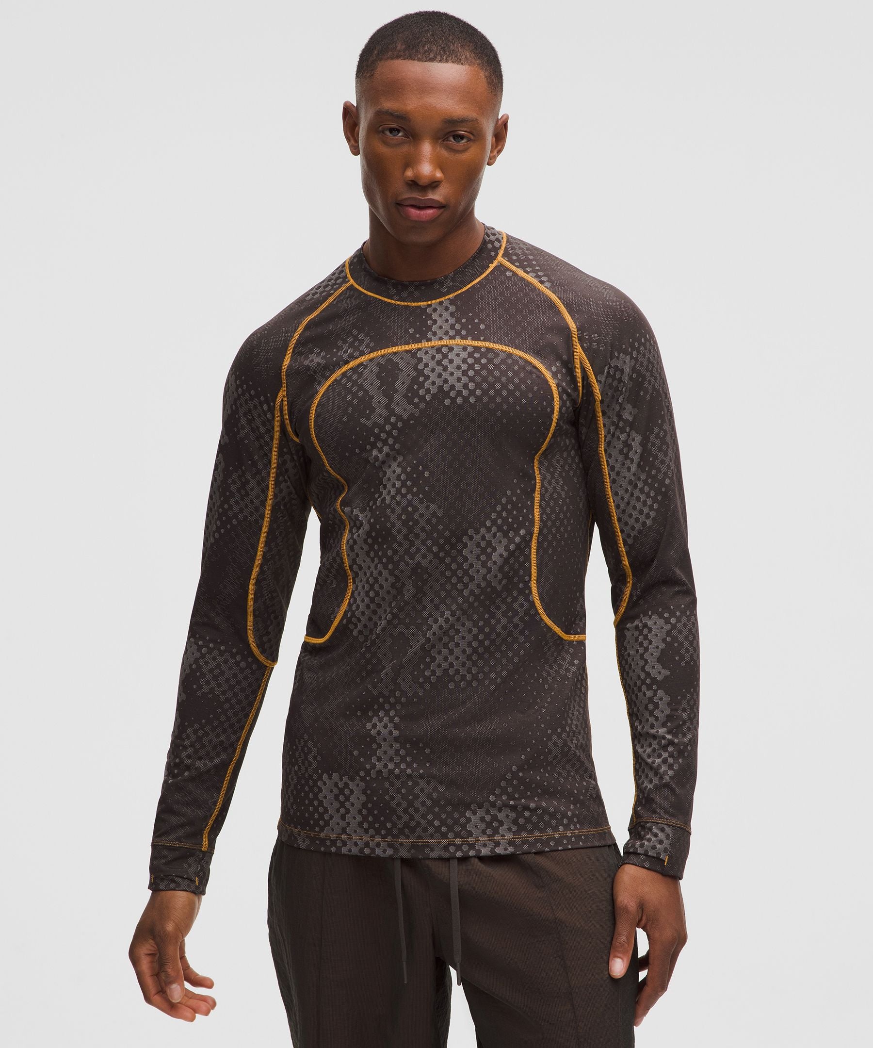 Lululemon Men's Jacquard Tight-Fit Long-Sleeve Shirt *SLNSH Collection