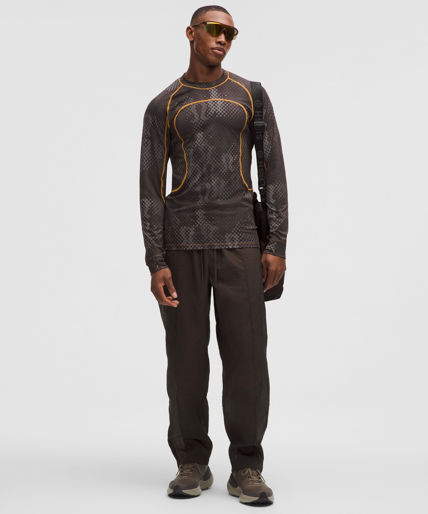 Lululemon Men's Jacquard Tight-Fit Long-Sleeve Shirt *SLNSH Collection