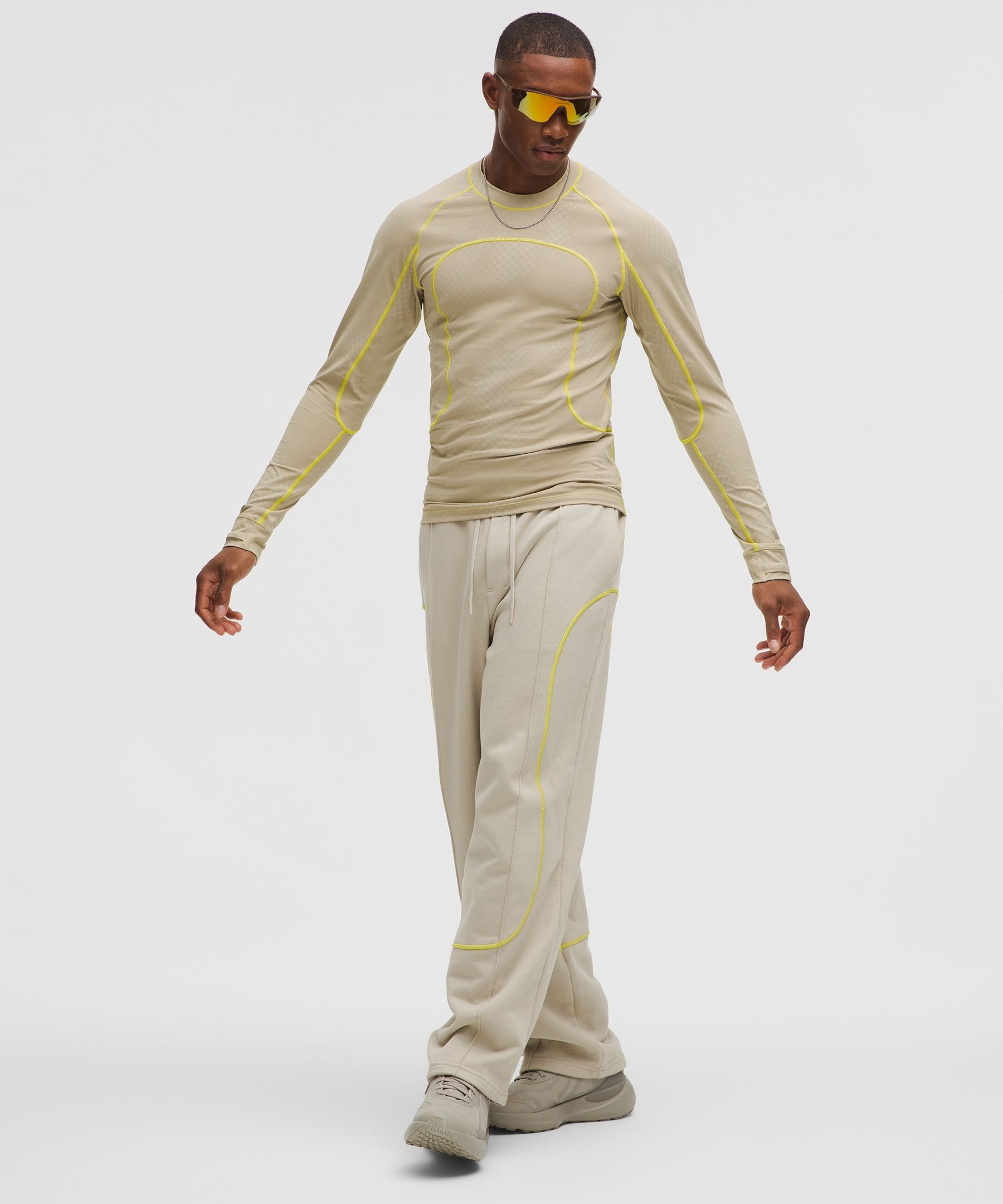 Lululemon Men's Jacquard Tight-Fit Long-Sleeve Shirt *SLNSH Collection