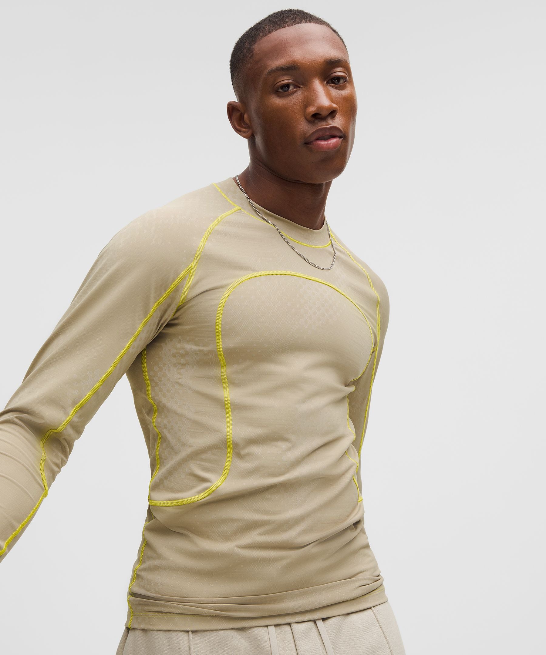 Lululemon Men's Jacquard Tight-Fit Long-Sleeve Shirt *SLNSH Collection