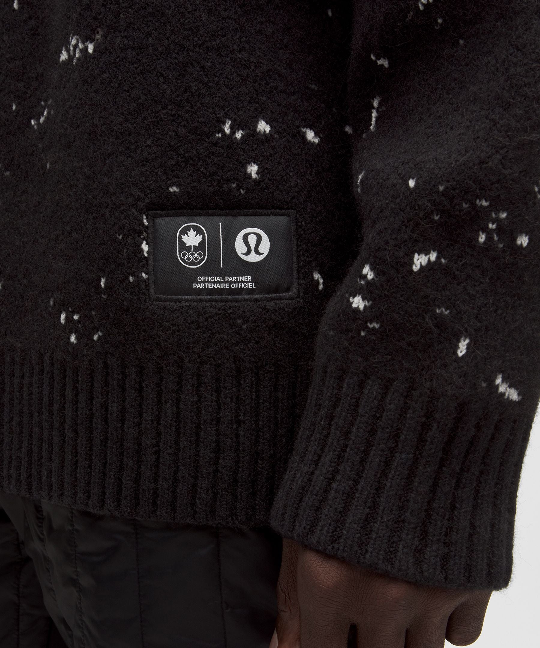 Lululemon Team Canada Men's Alpaca-Blend Jacquard Sweater *COC Logo