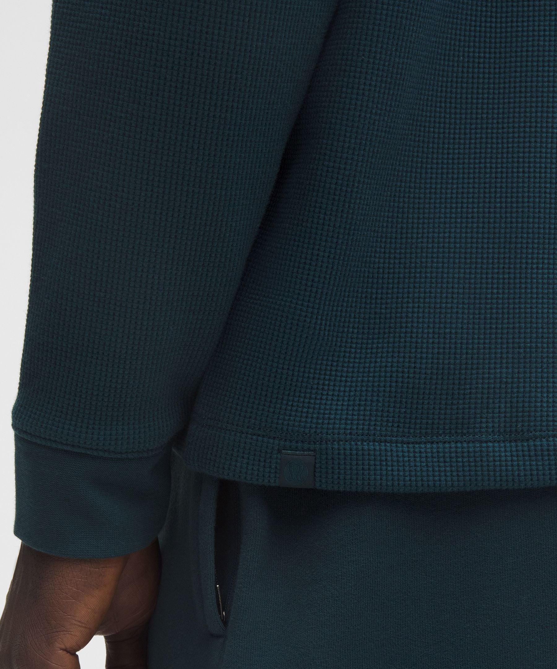 Lululemon Cotton-Blend Waffle Knit Hoodie