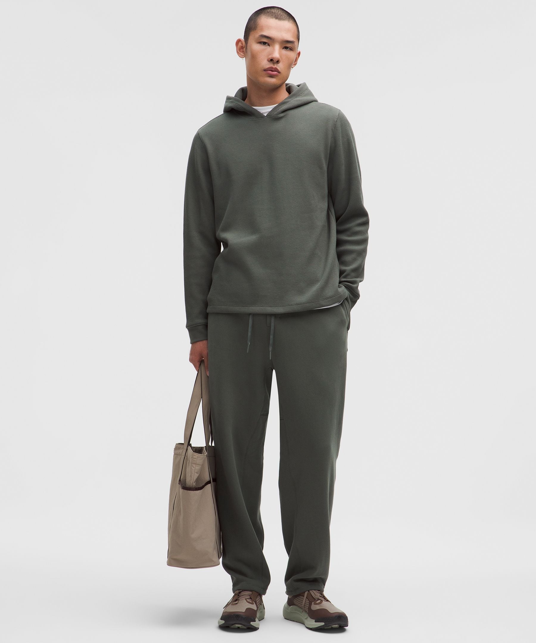 Lululemon Cotton-Blend Waffle Knit Hoodie