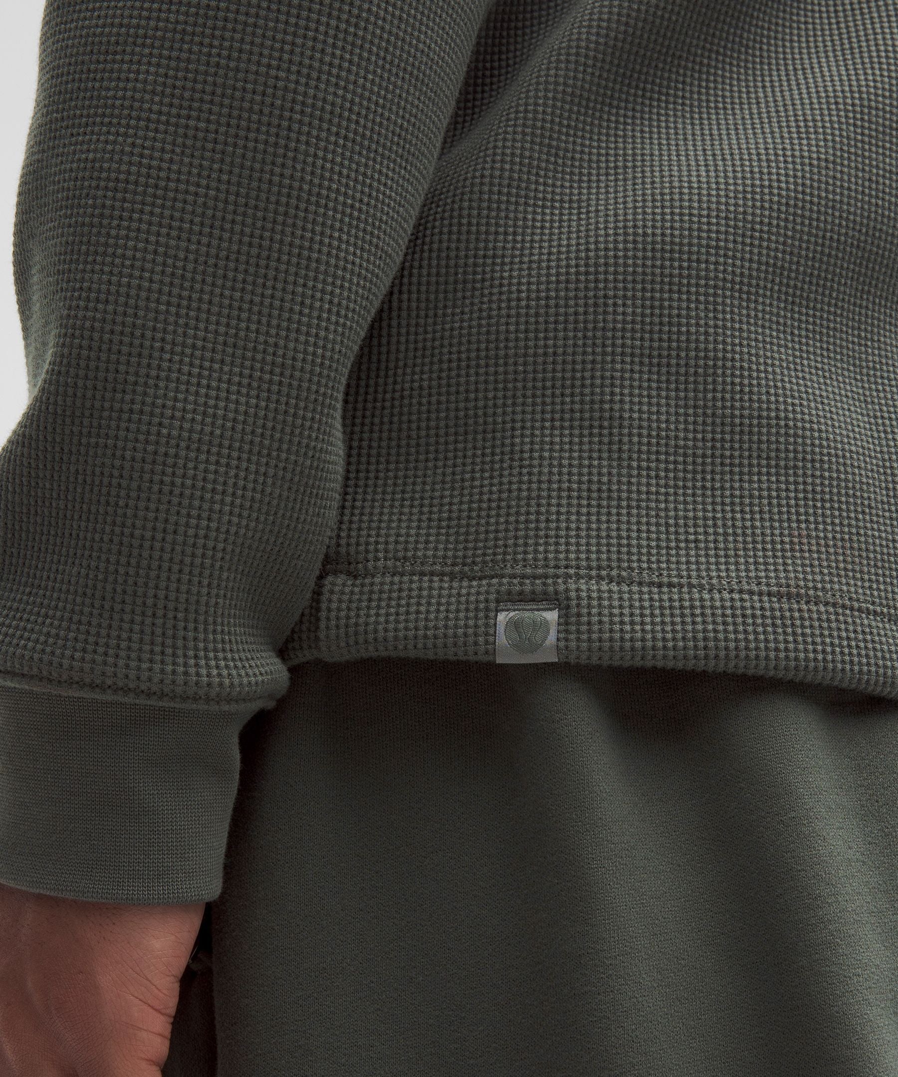 Lululemon Cotton-Blend Waffle Knit Hoodie
