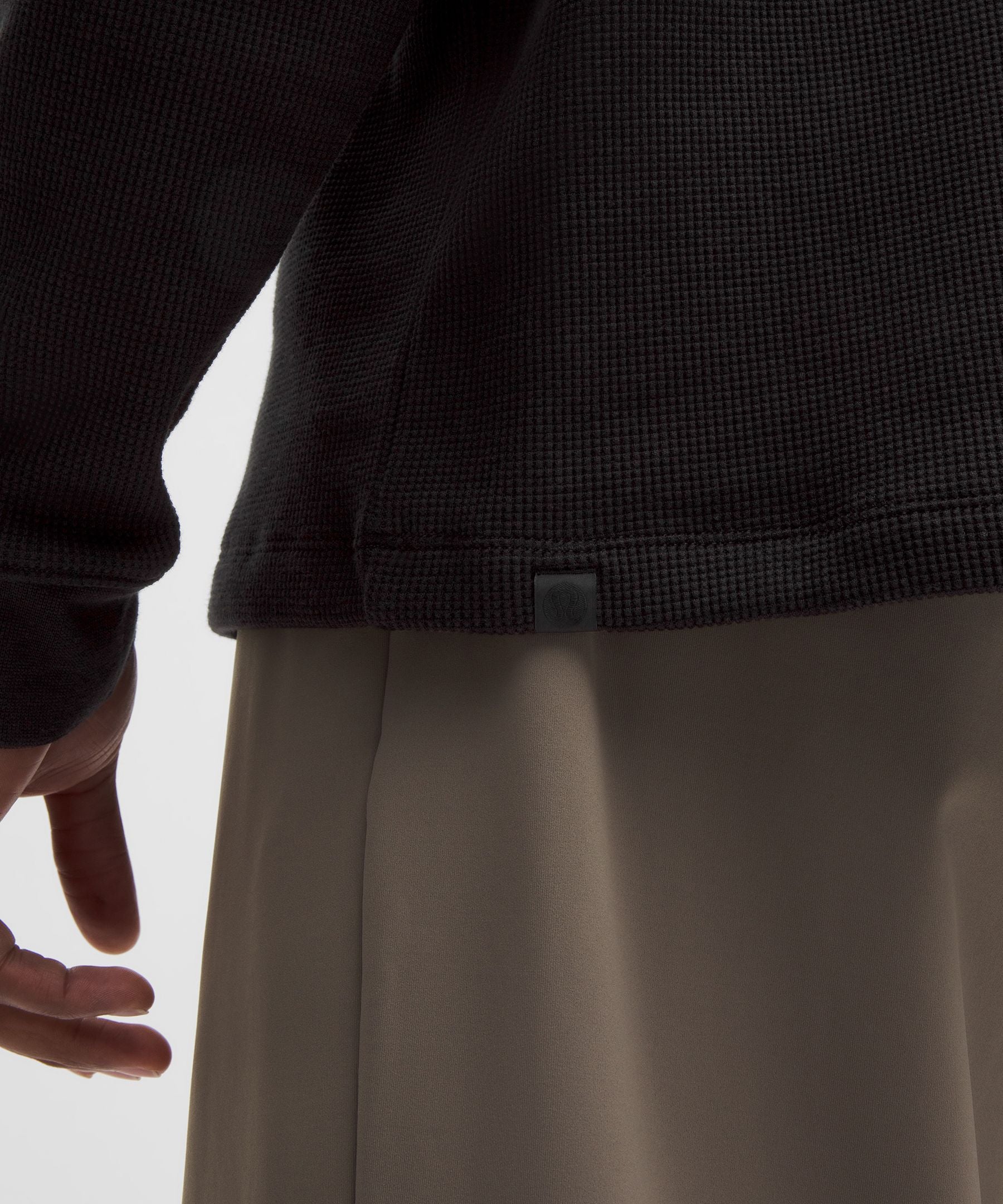 Lululemon Cotton-Blend Waffle Knit Long-Sleeve Shirt