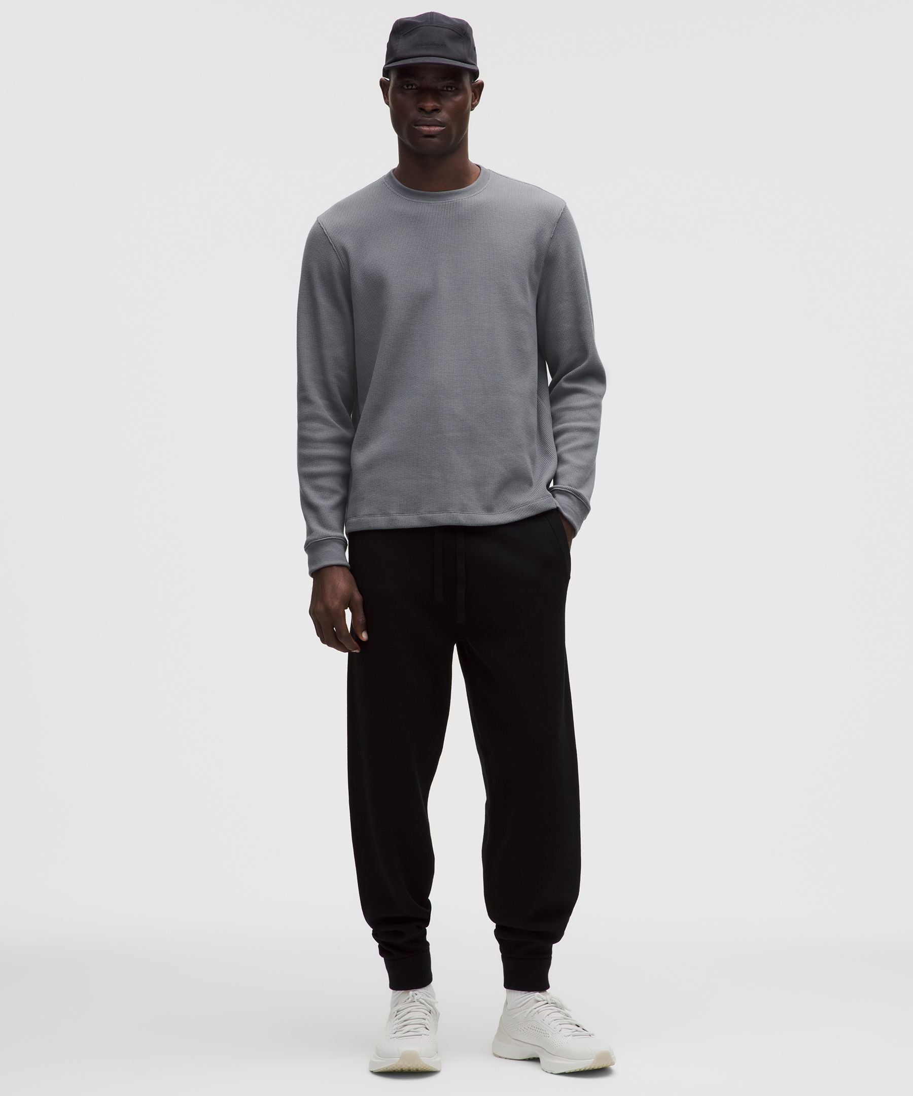 Lululemon Cotton-Blend Waffle Knit Long-Sleeve Shirt