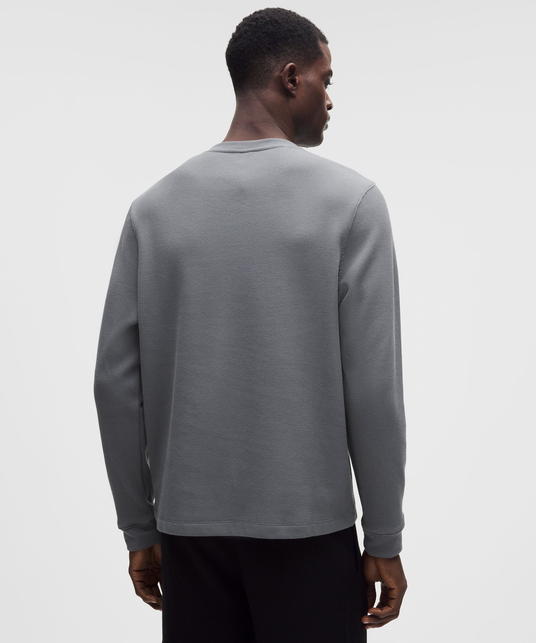 Lululemon Cotton-Blend Waffle Knit Long-Sleeve Shirt