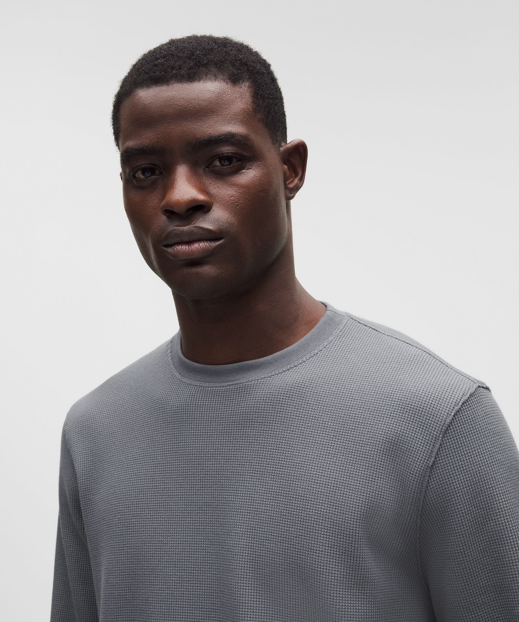 Lululemon Cotton-Blend Waffle Knit Long-Sleeve Shirt