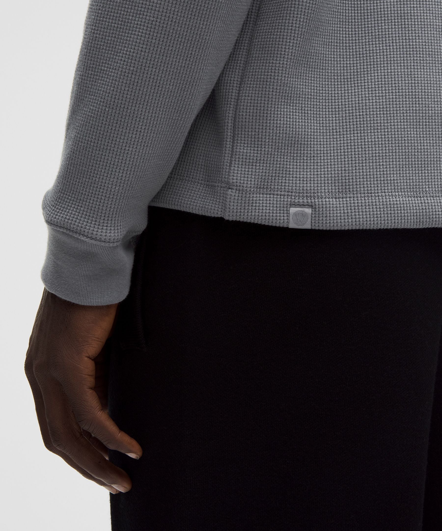 Lululemon Cotton-Blend Waffle Knit Long-Sleeve Shirt