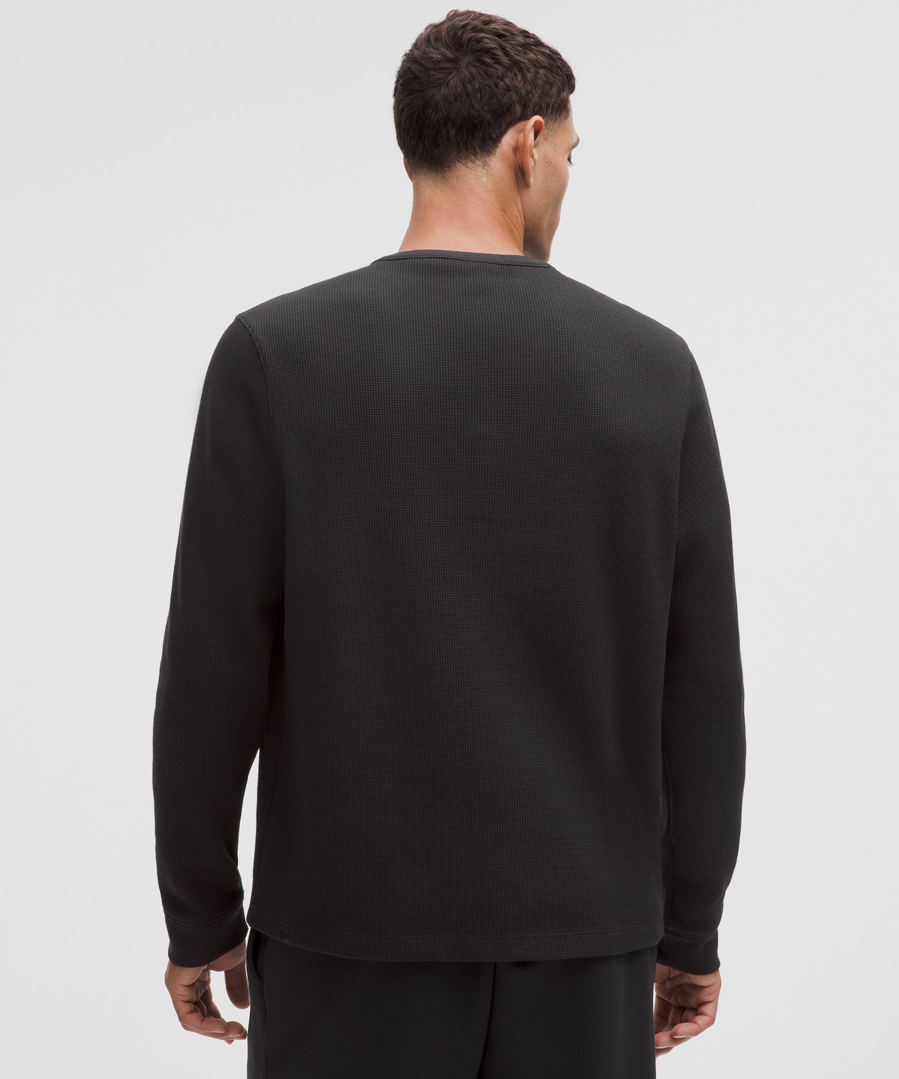 Lululemon Cotton-Blend Waffle Knit Long-Sleeve Henley
