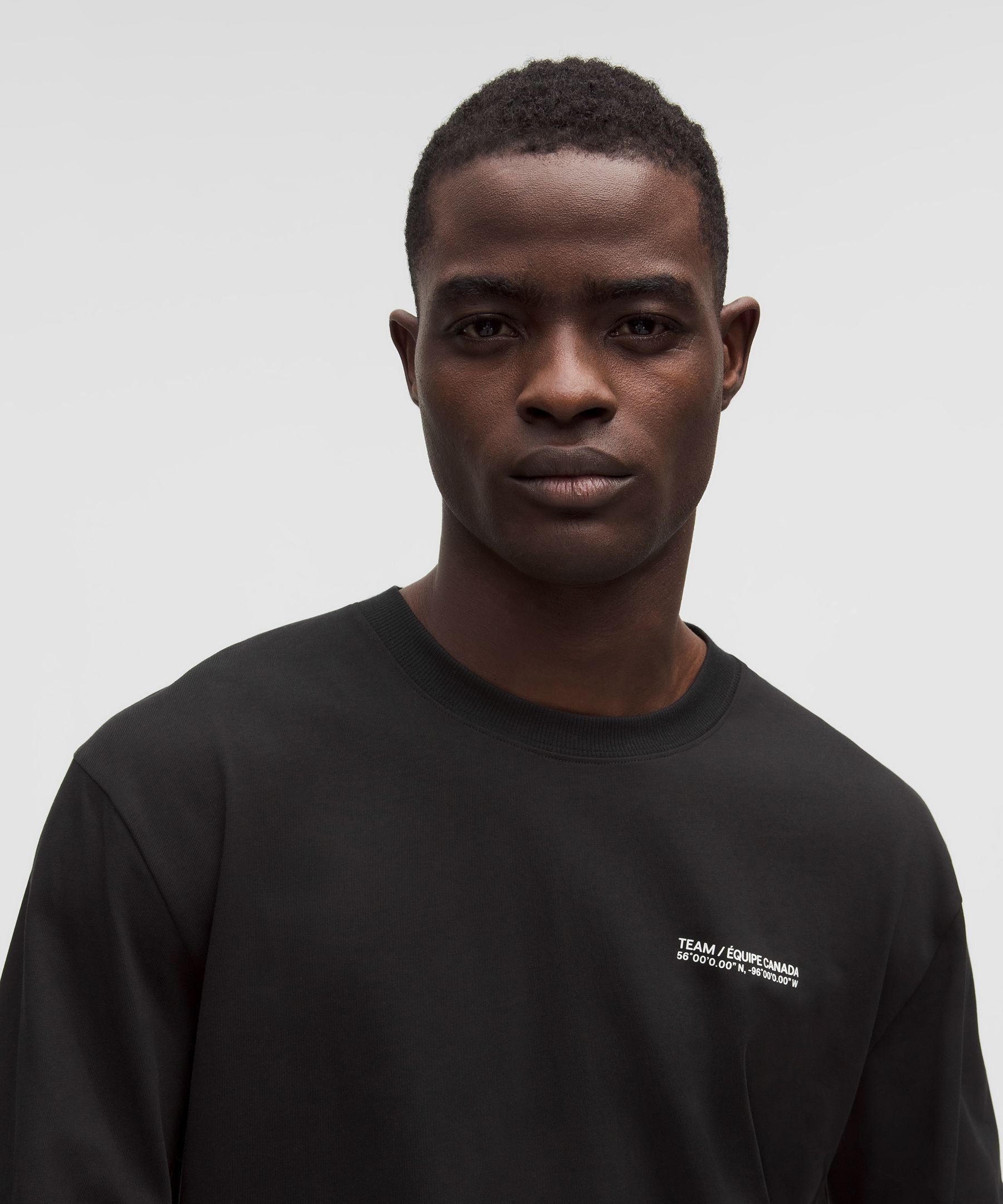 Lululemon Team Canada Men's Heavyweight Cotton Long-Sleeve Shirt COC Logo *Graphic