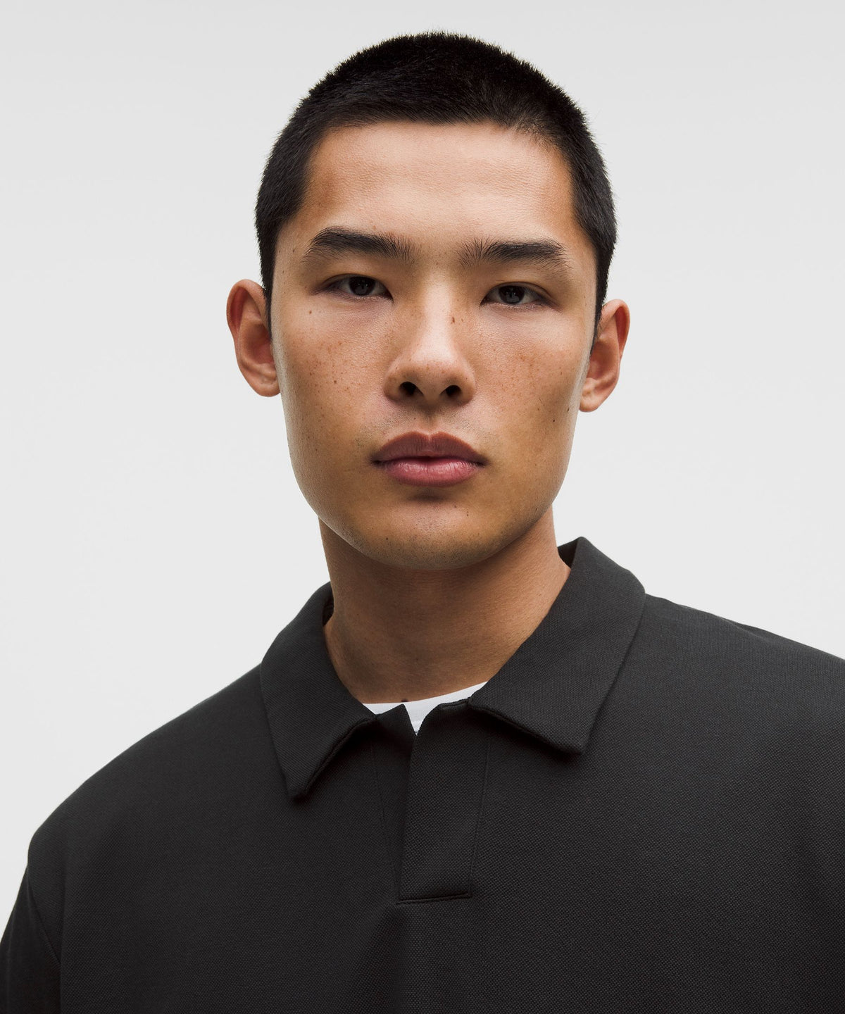 Lululemon Pique Performance Johnny-Collar Short-Sleeve Shirt