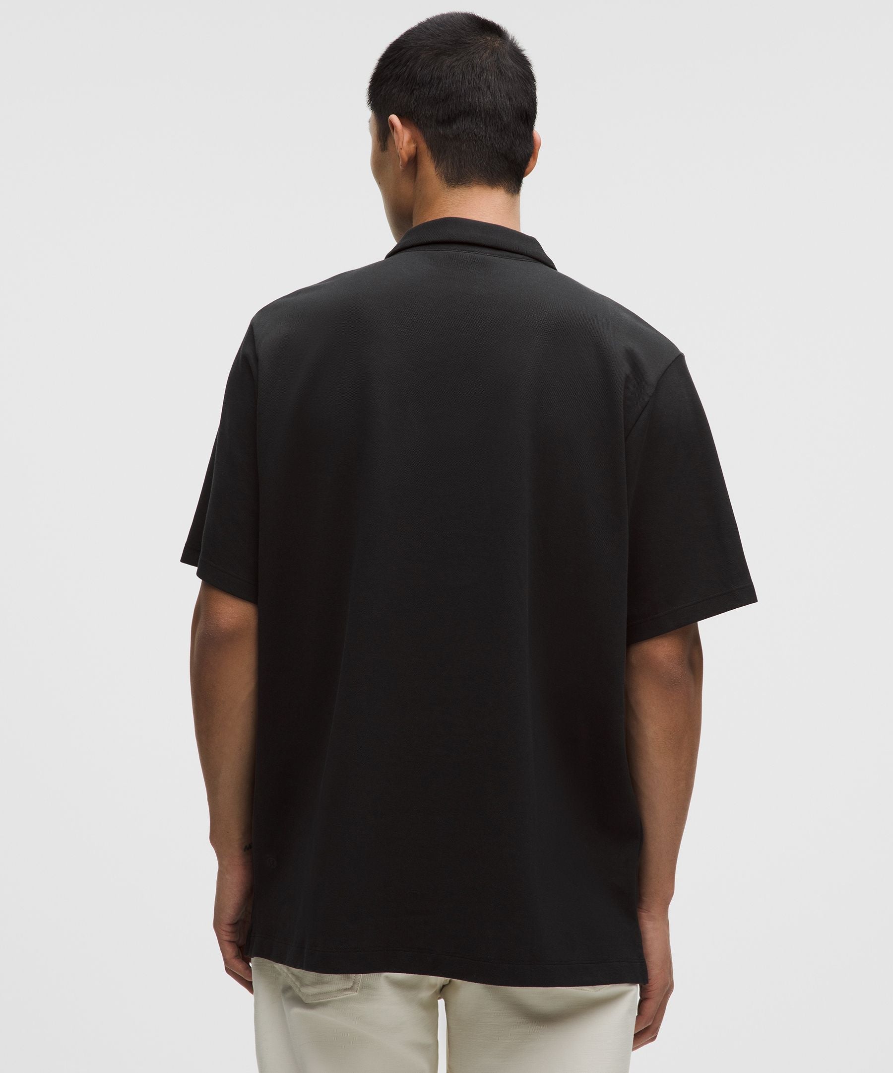 Lululemon Pique Performance Johnny-Collar Short-Sleeve Shirt