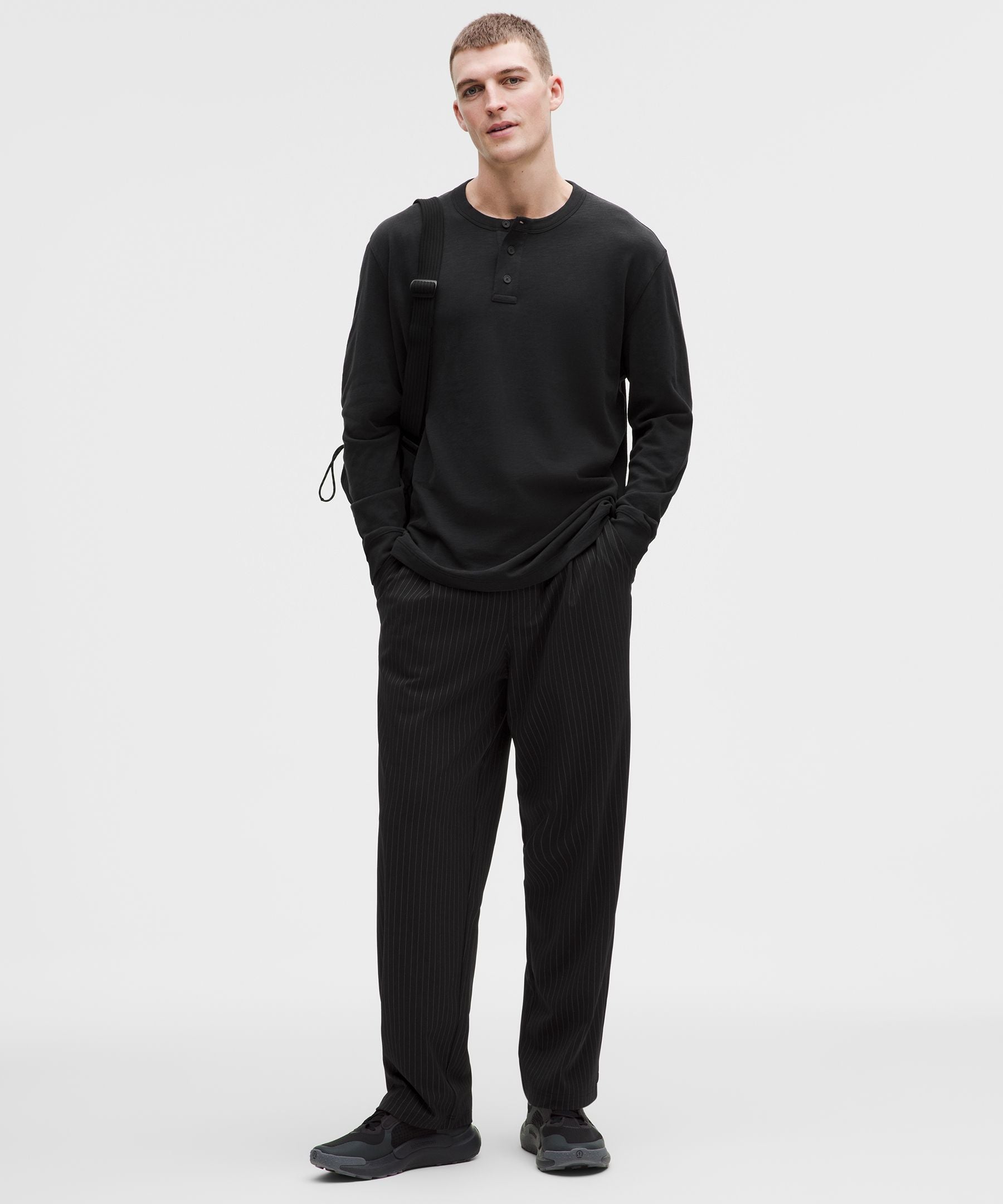 Lululemon Slub Cotton-Jersey Long-Sleeve Henley