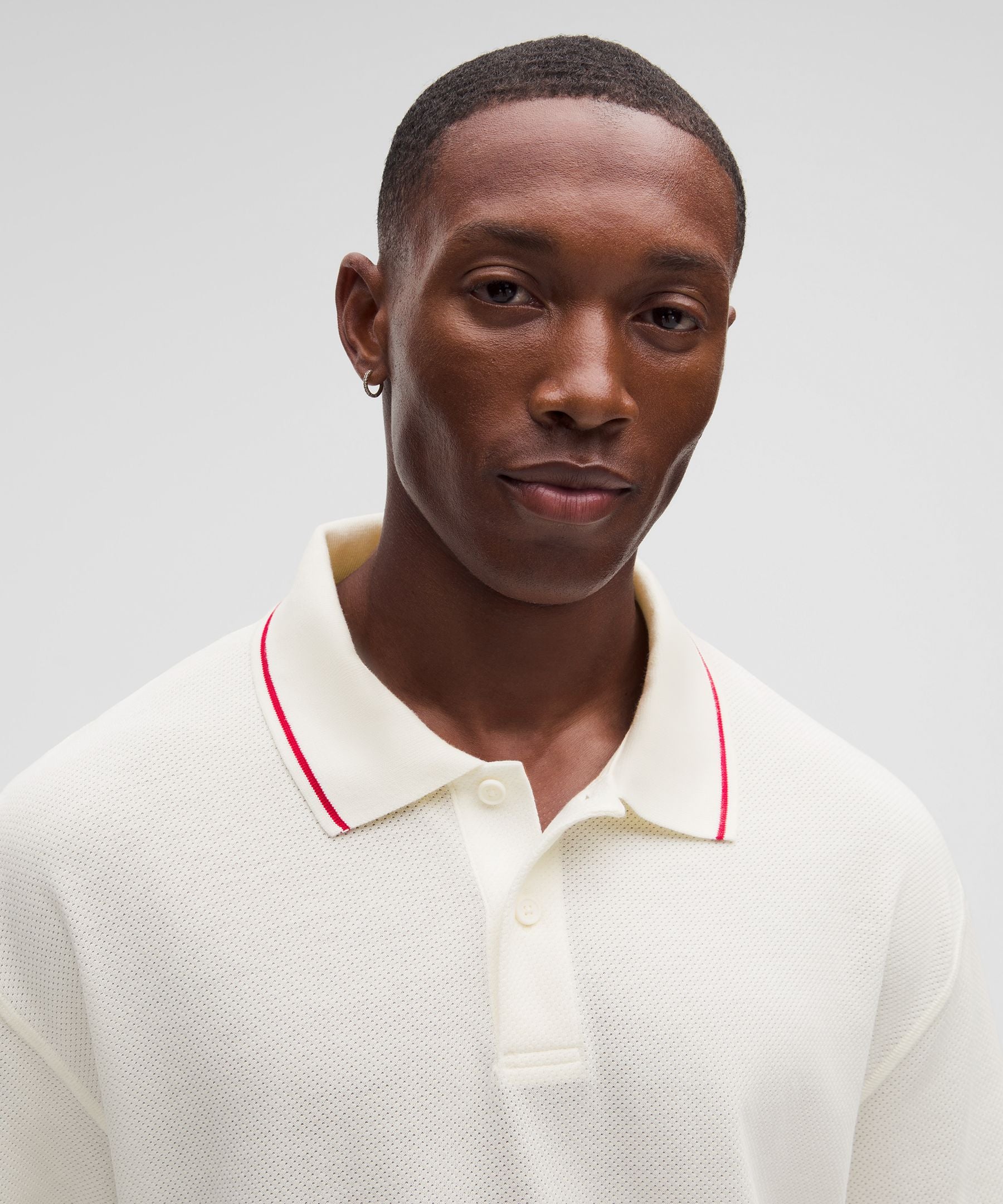Lululemon Mesh-Knit Jersey Short-Sleeve Polo Shirt