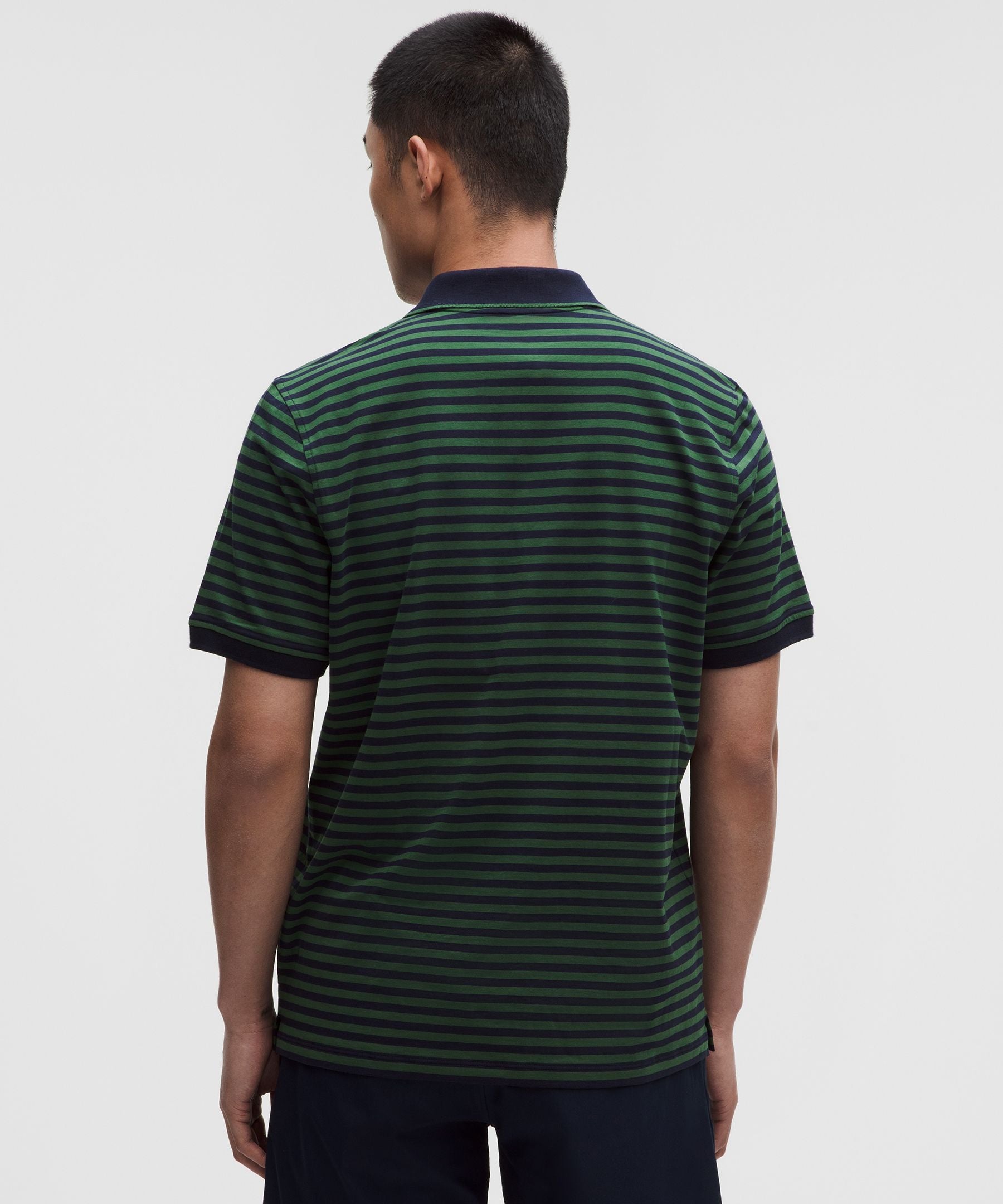 Lululemon Striped Short-Sleeve Golf Polo
