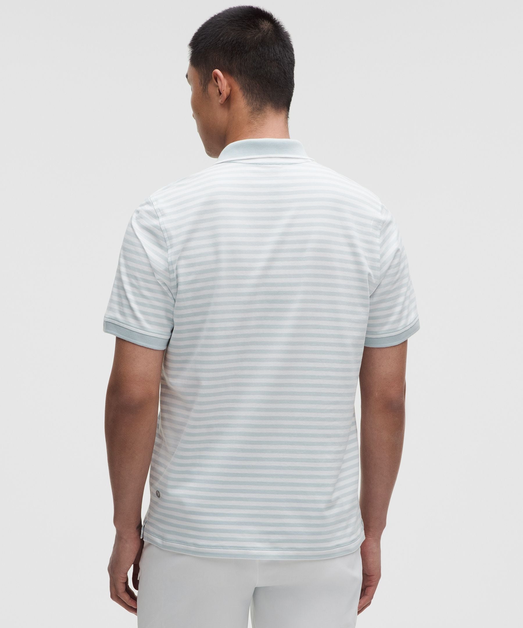 Lululemon Striped Short-Sleeve Golf Polo