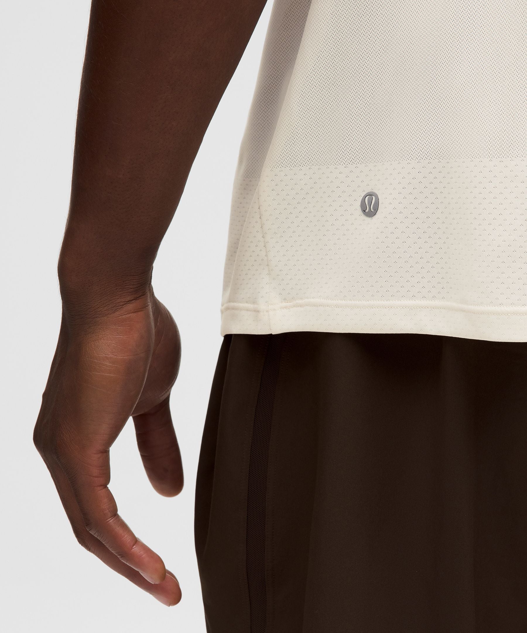 Lululemon Men's Fast and Free Short-Sleeve Shirt *Perforated Stripe