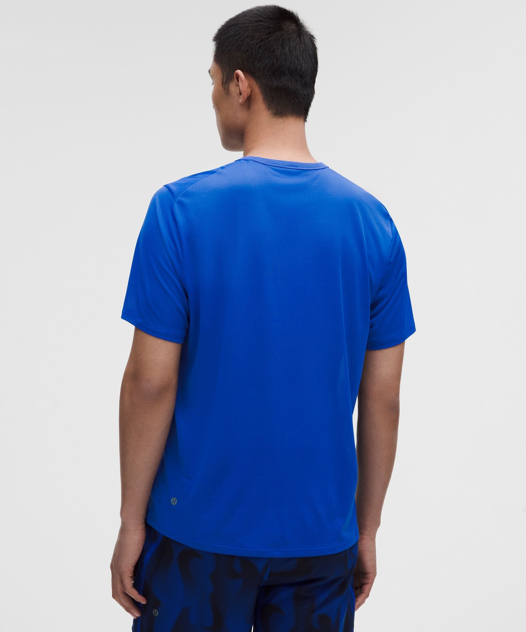Lululemon Men's Fast and Free Short-Sleeve Shirt *Perforated Stripe