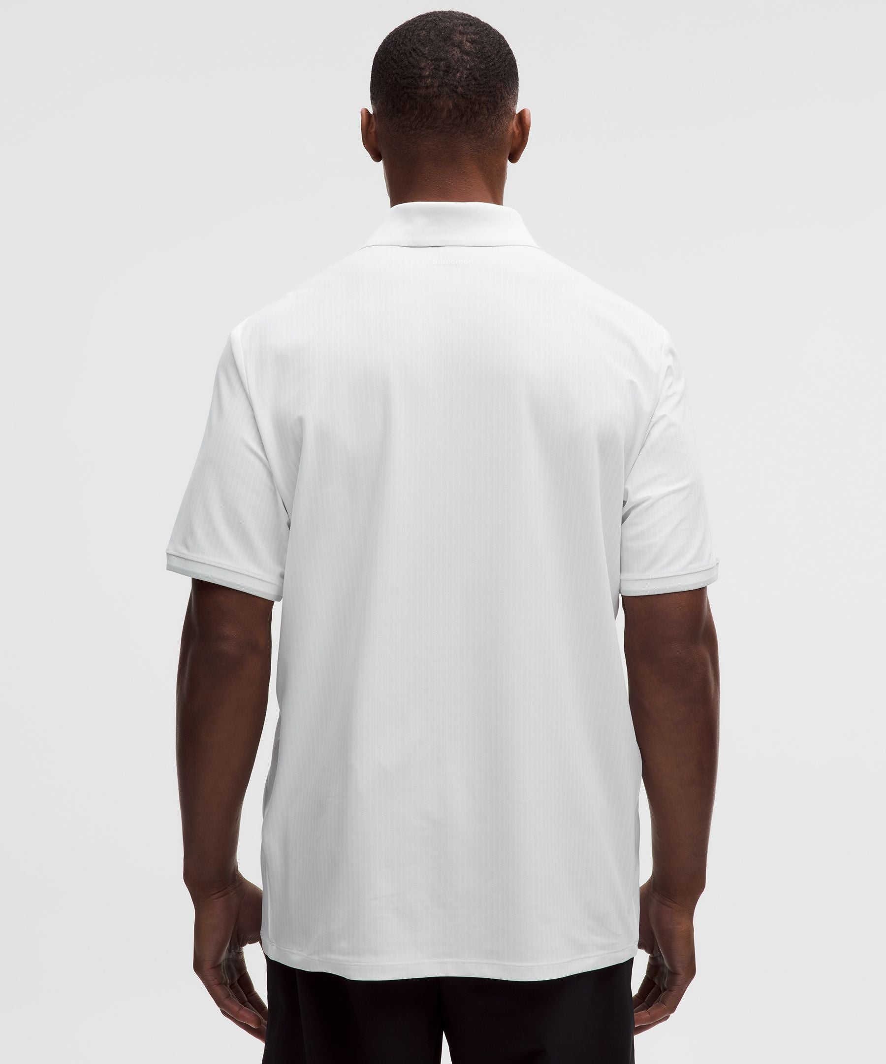 Lululemon UV-Protective Striped Mesh Tennis Polo Shirt