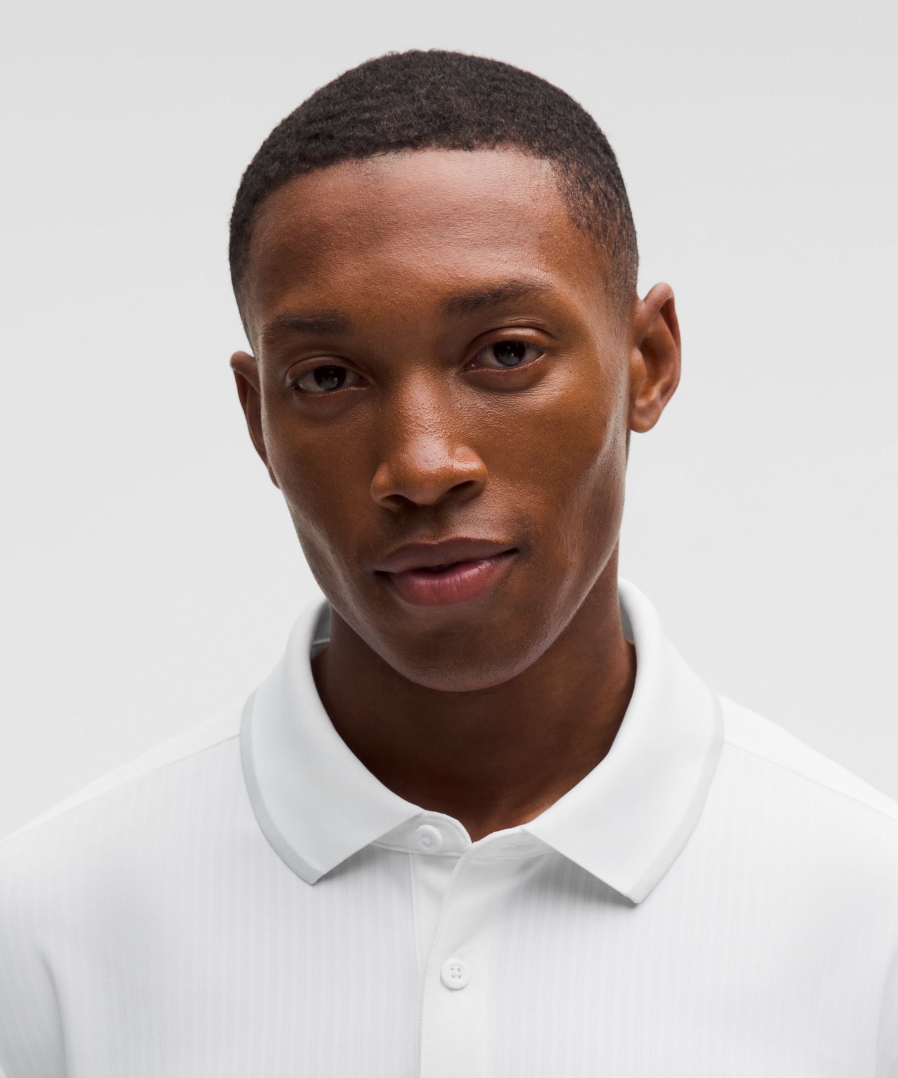 Lululemon UV-Protective Striped Mesh Tennis Polo Shirt
