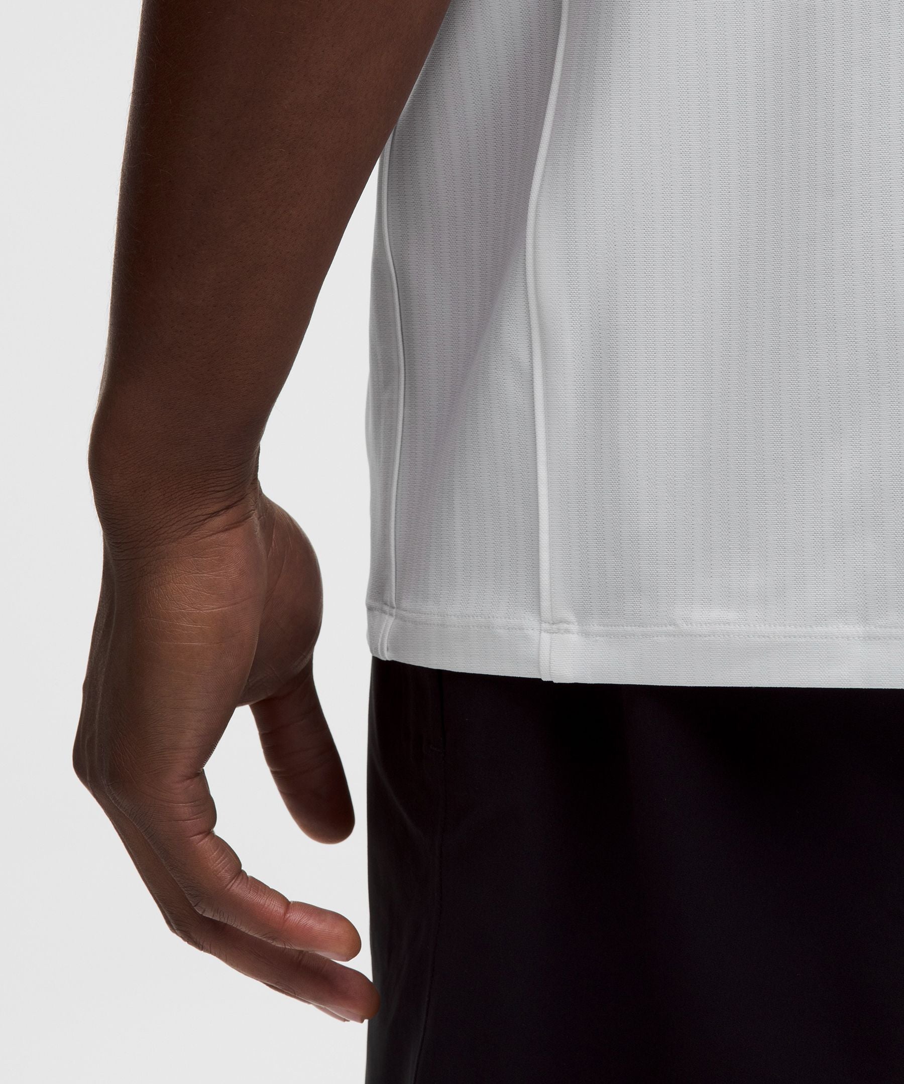 Lululemon UV-Protective Striped Mesh Tennis Polo Shirt