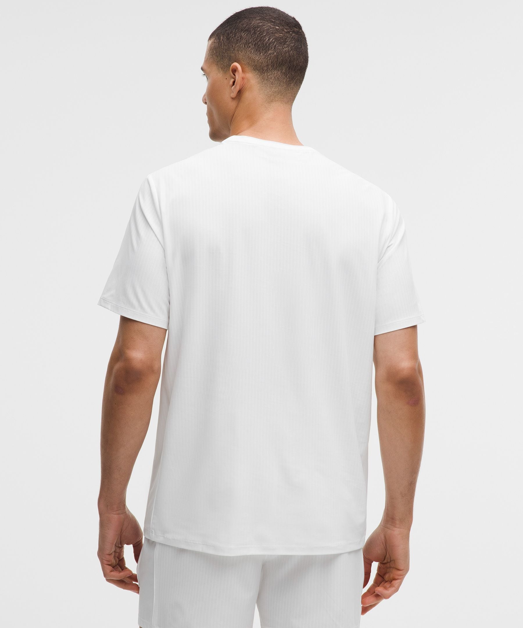 Lululemon UV-Protective Striped Mesh Tennis Shirt