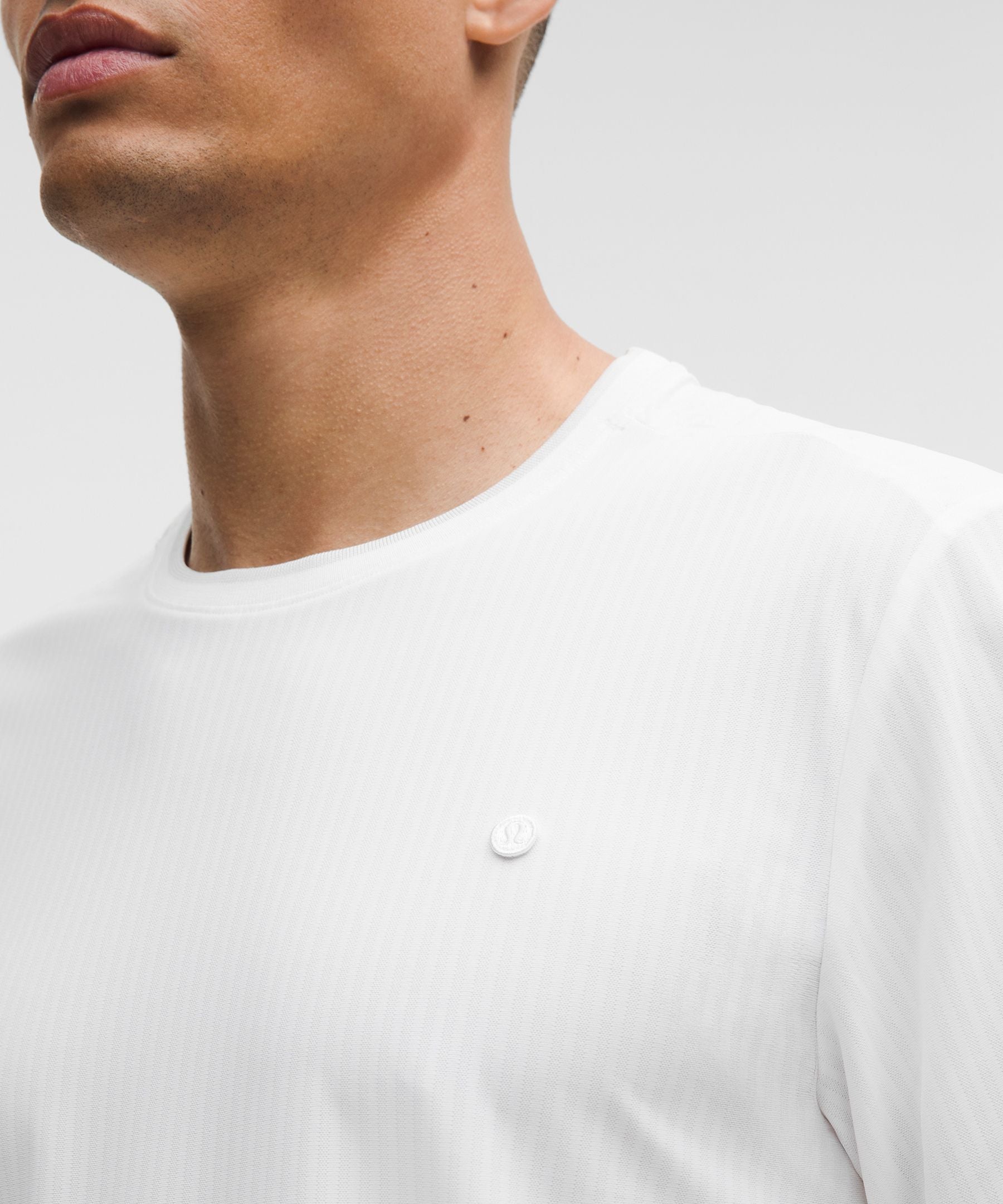 Lululemon UV-Protective Striped Mesh Tennis Shirt