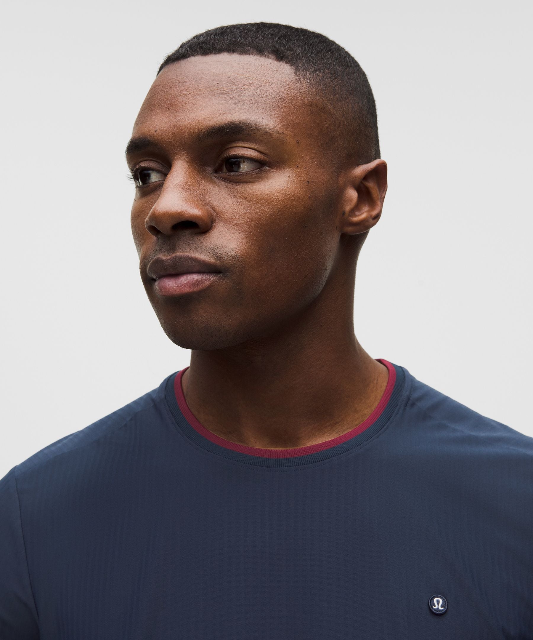 Lululemon UV-Protective Striped Mesh Tennis Shirt