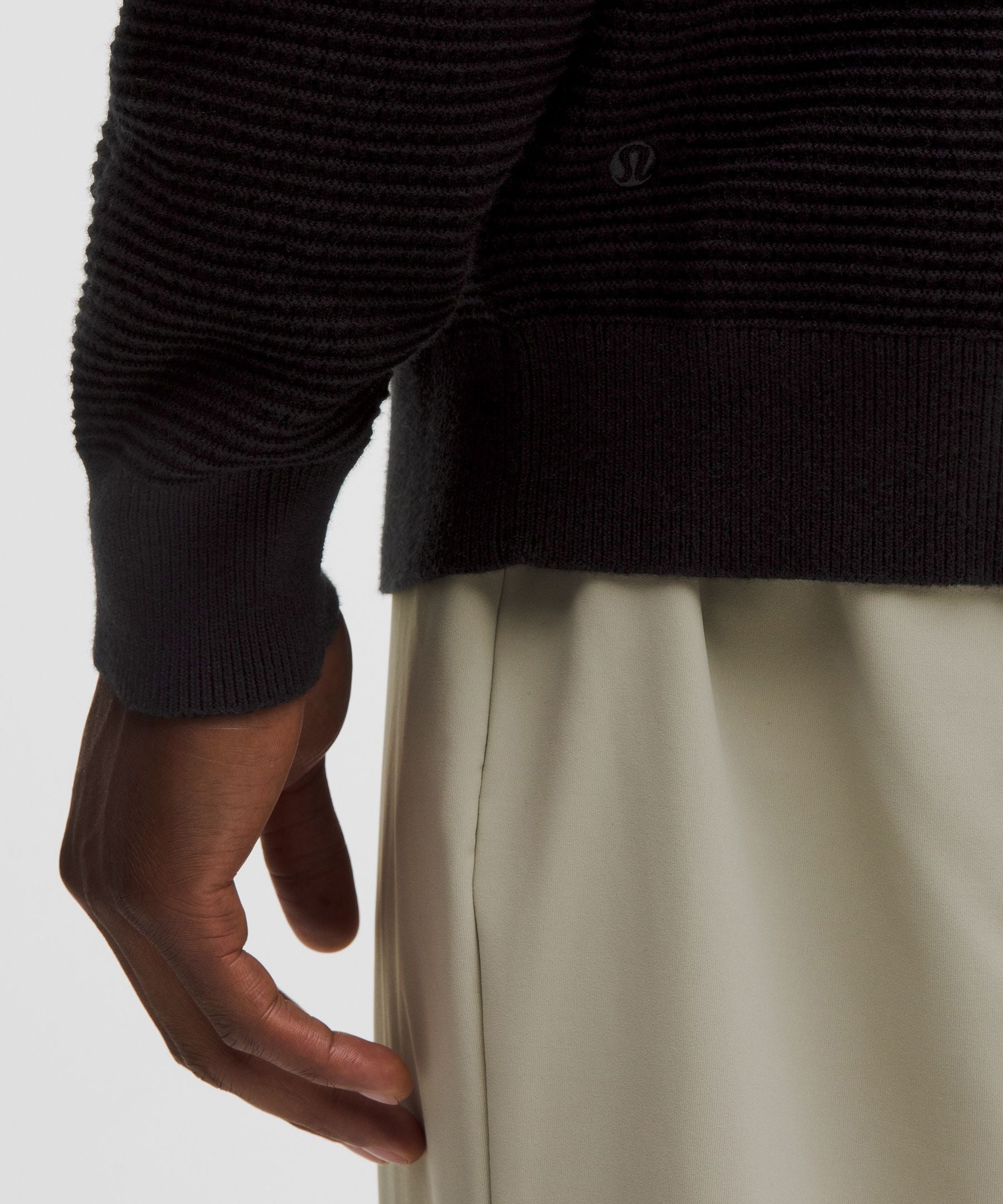 Lululemon Cotton-Blend Knit Collared Cardigan