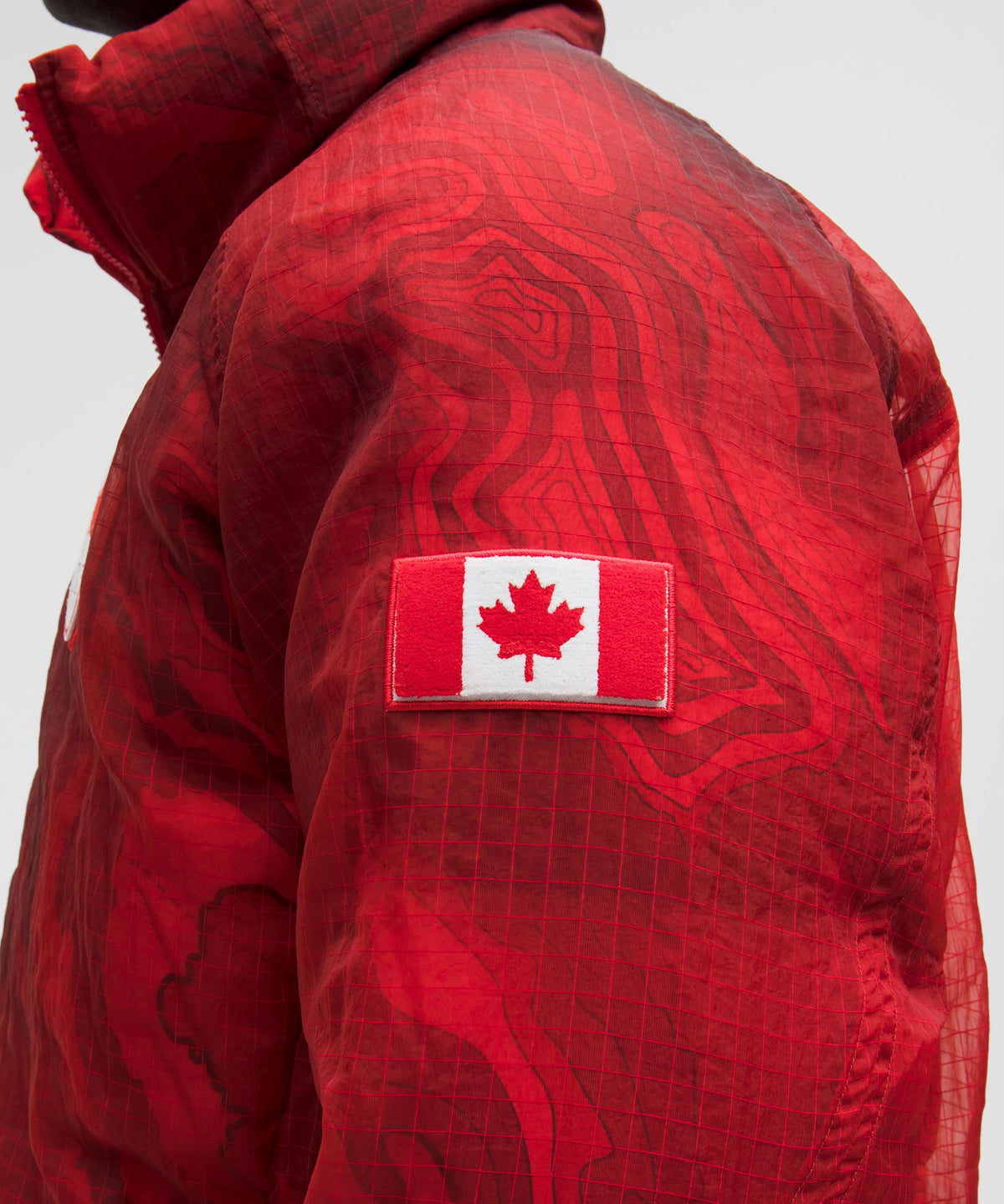 Lululemon Team Canada Men's Wunder Puff Translucent 600-Down-Fill Jacket *COC Logo