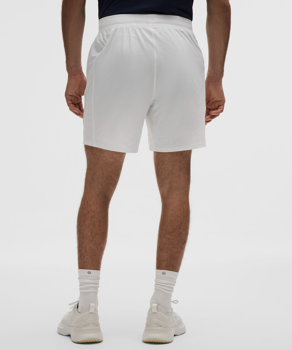Lululemon Striped Mesh Tennis Short 7"