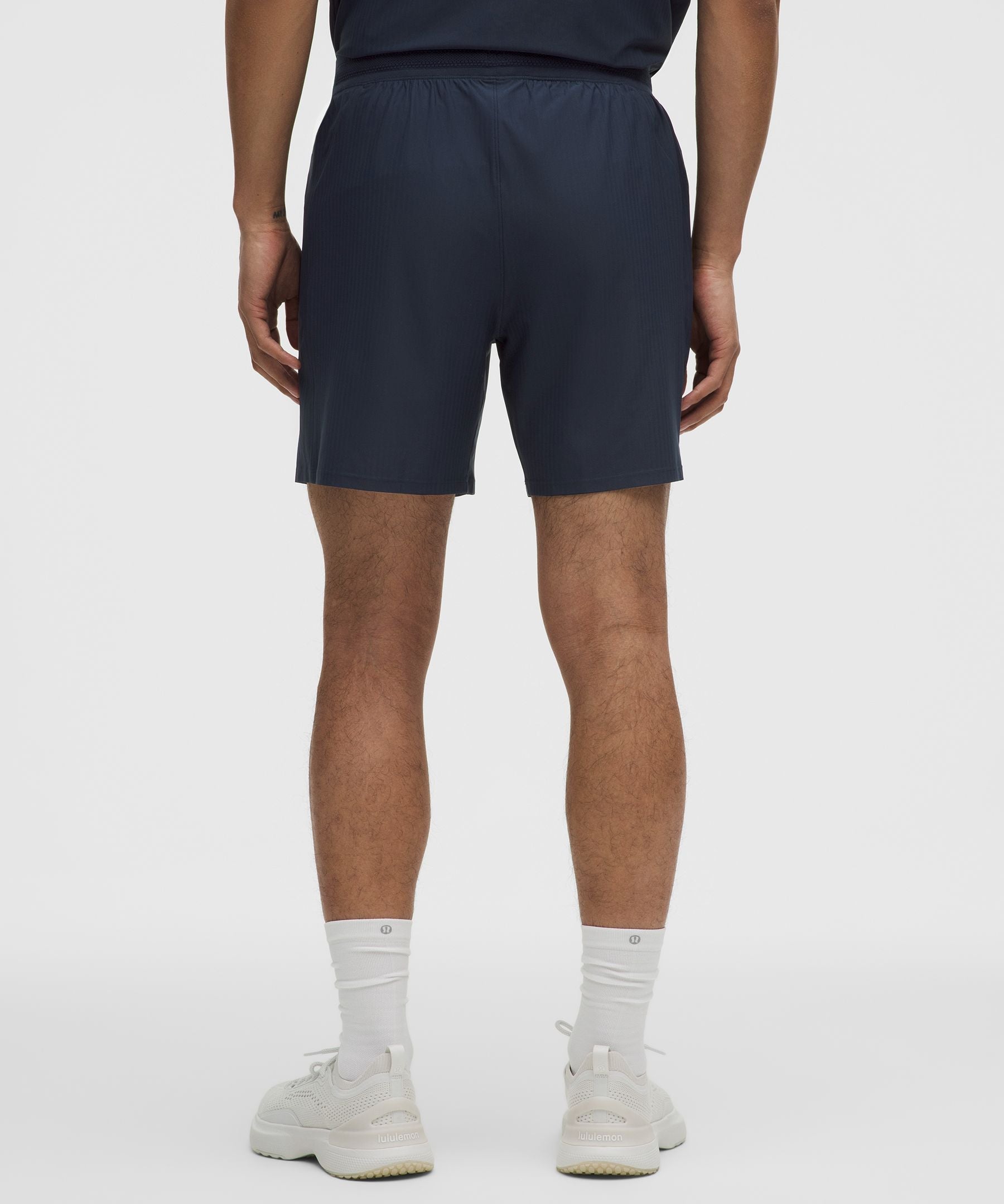 Lululemon Striped Mesh Tennis Short 7"