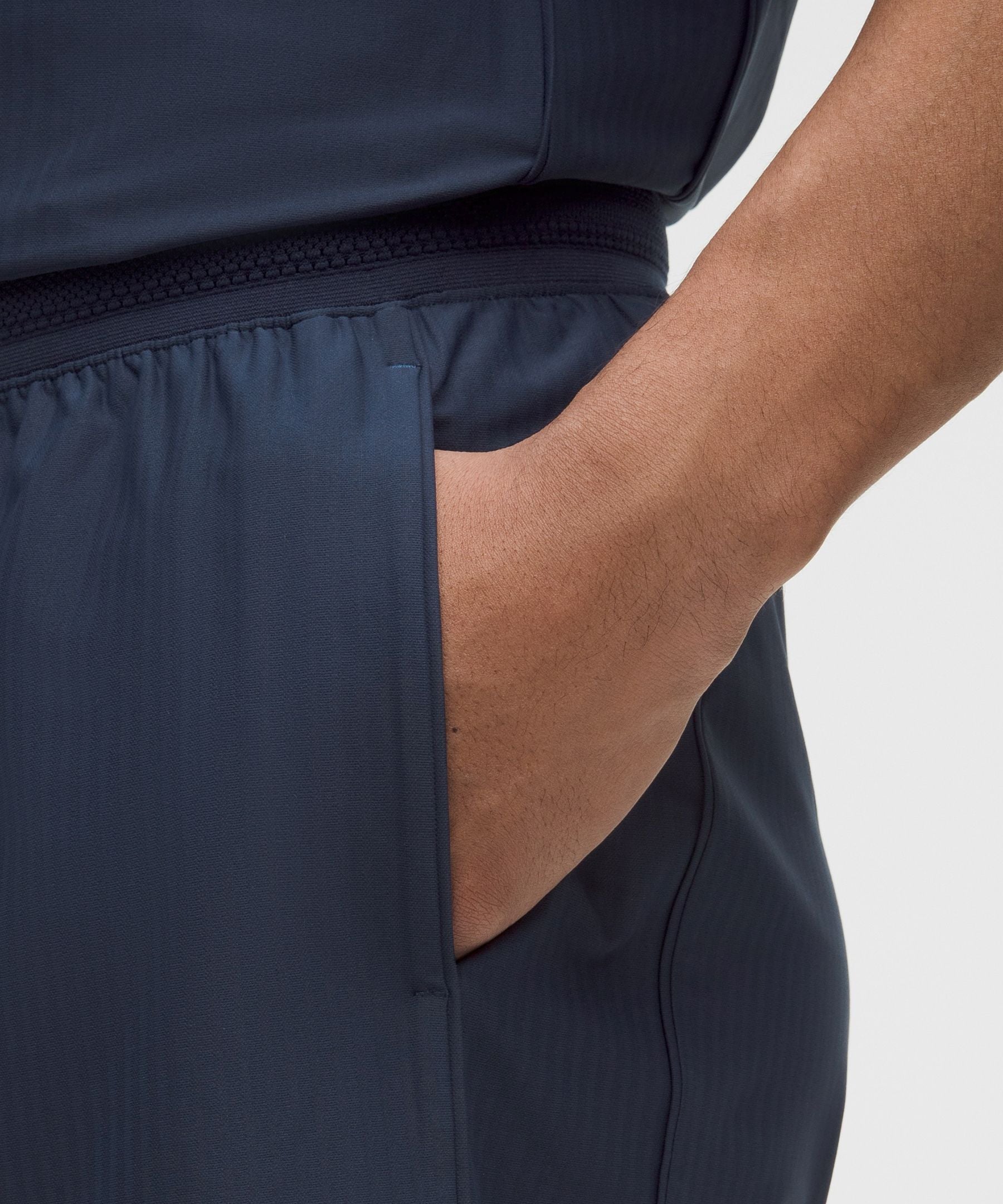 Lululemon Striped Mesh Tennis Short 7"