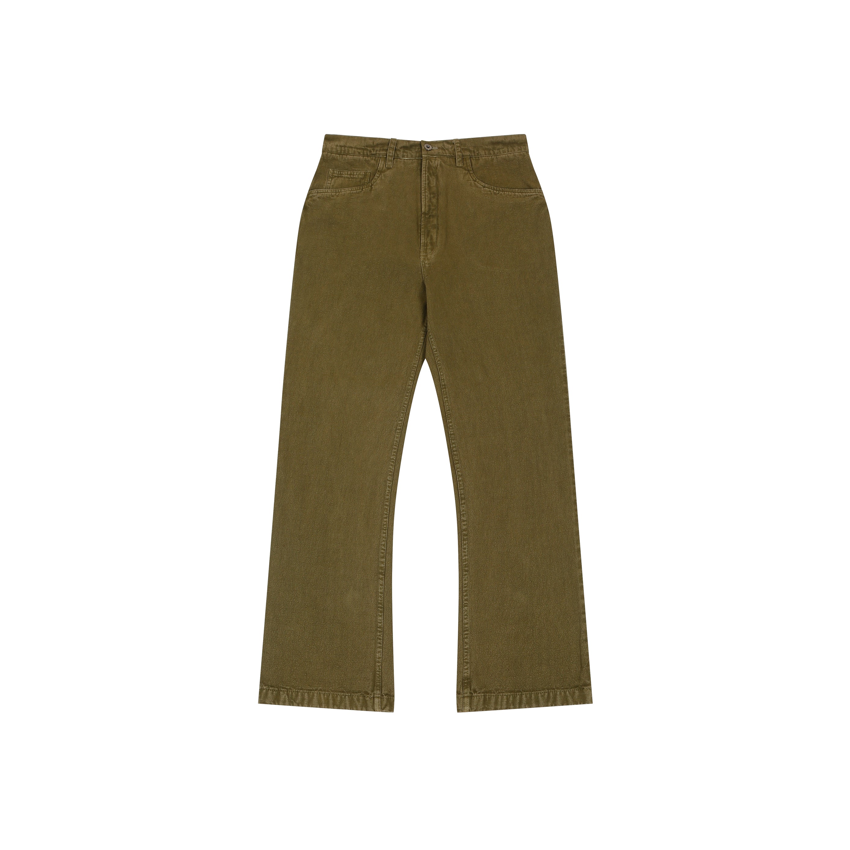 Green Straight Fit Jeans