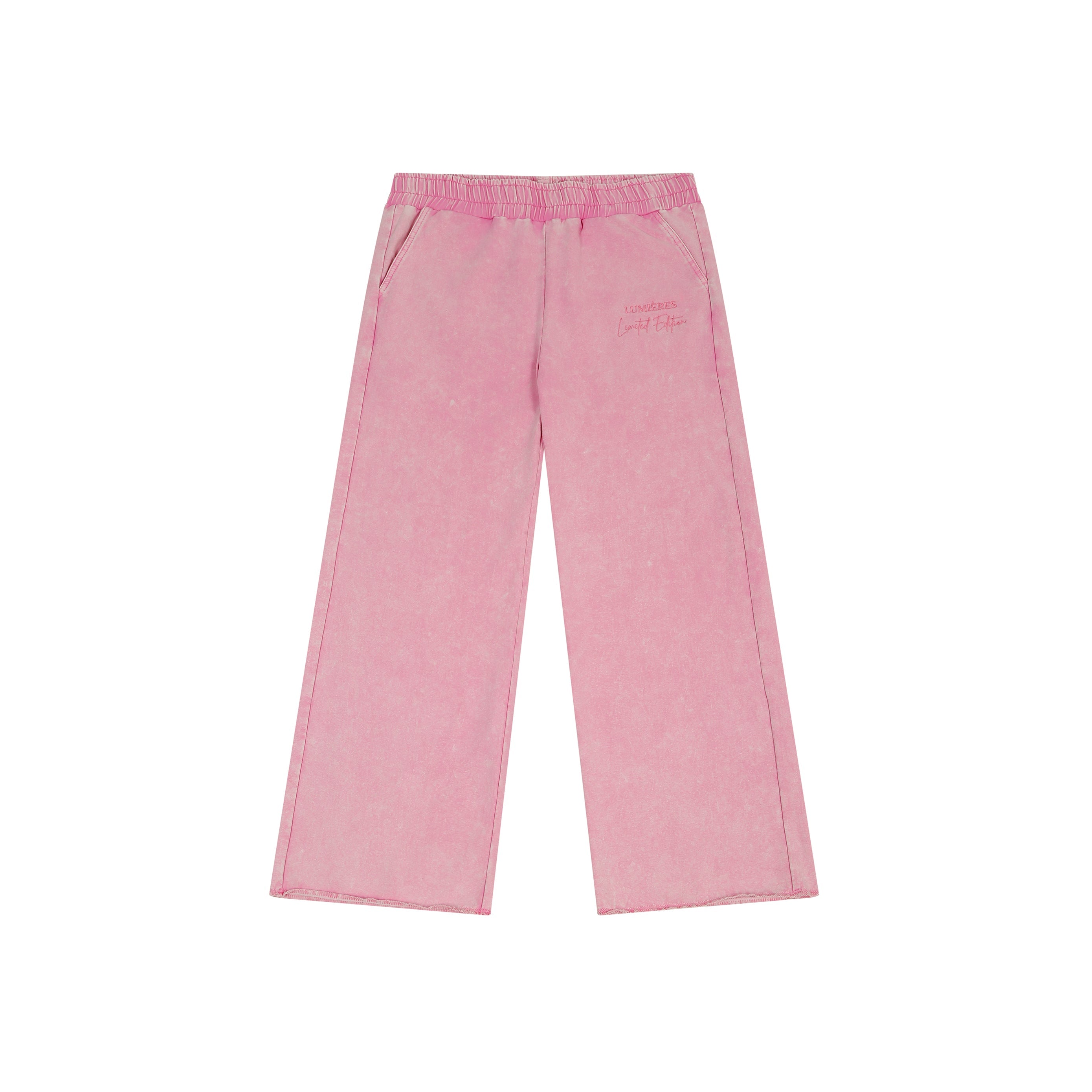 LUMIÈRES Washed Bubblegum Joggers (Women)