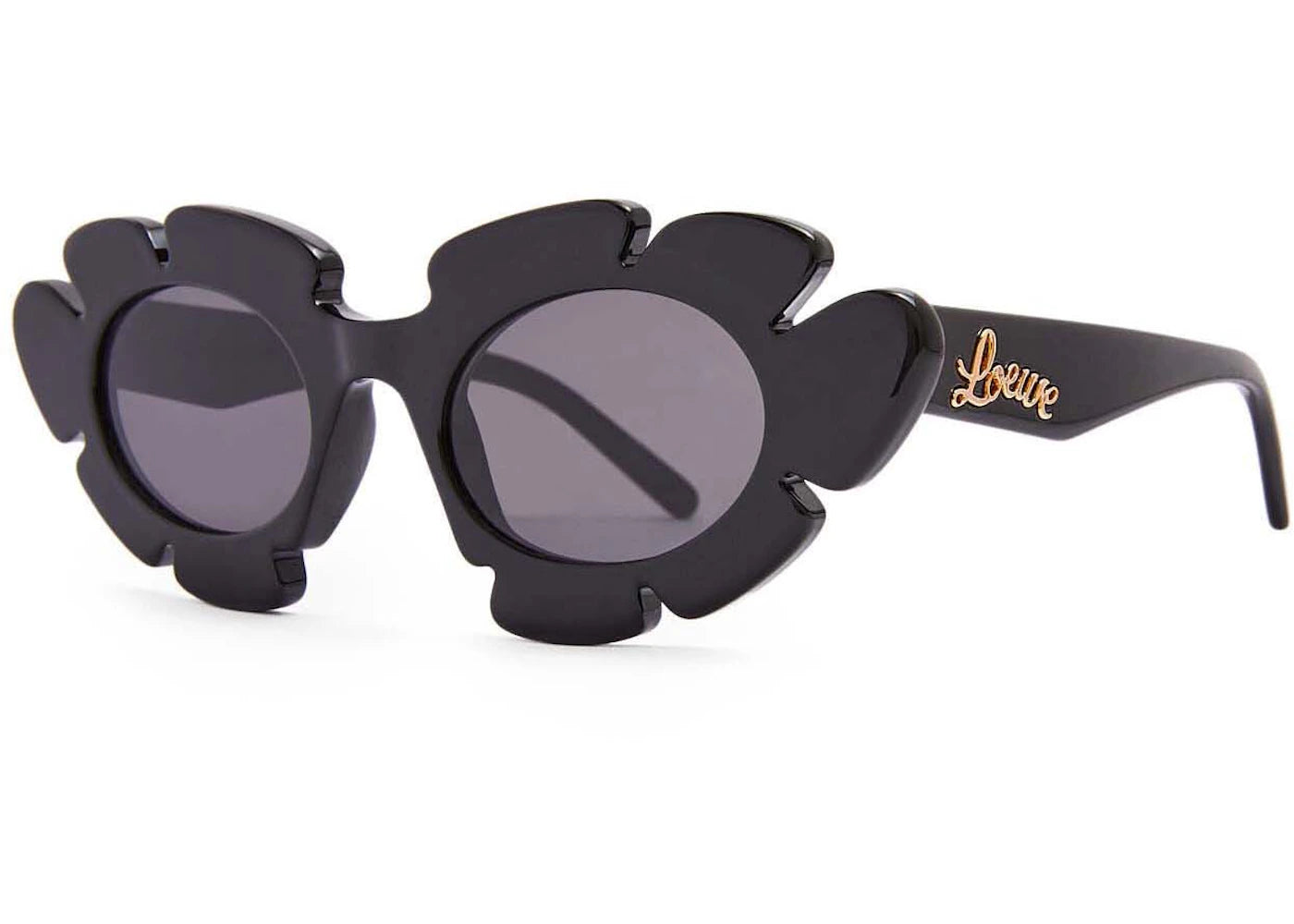 loewe flower sunglasses in injected nylon black (g000270x03 1100)