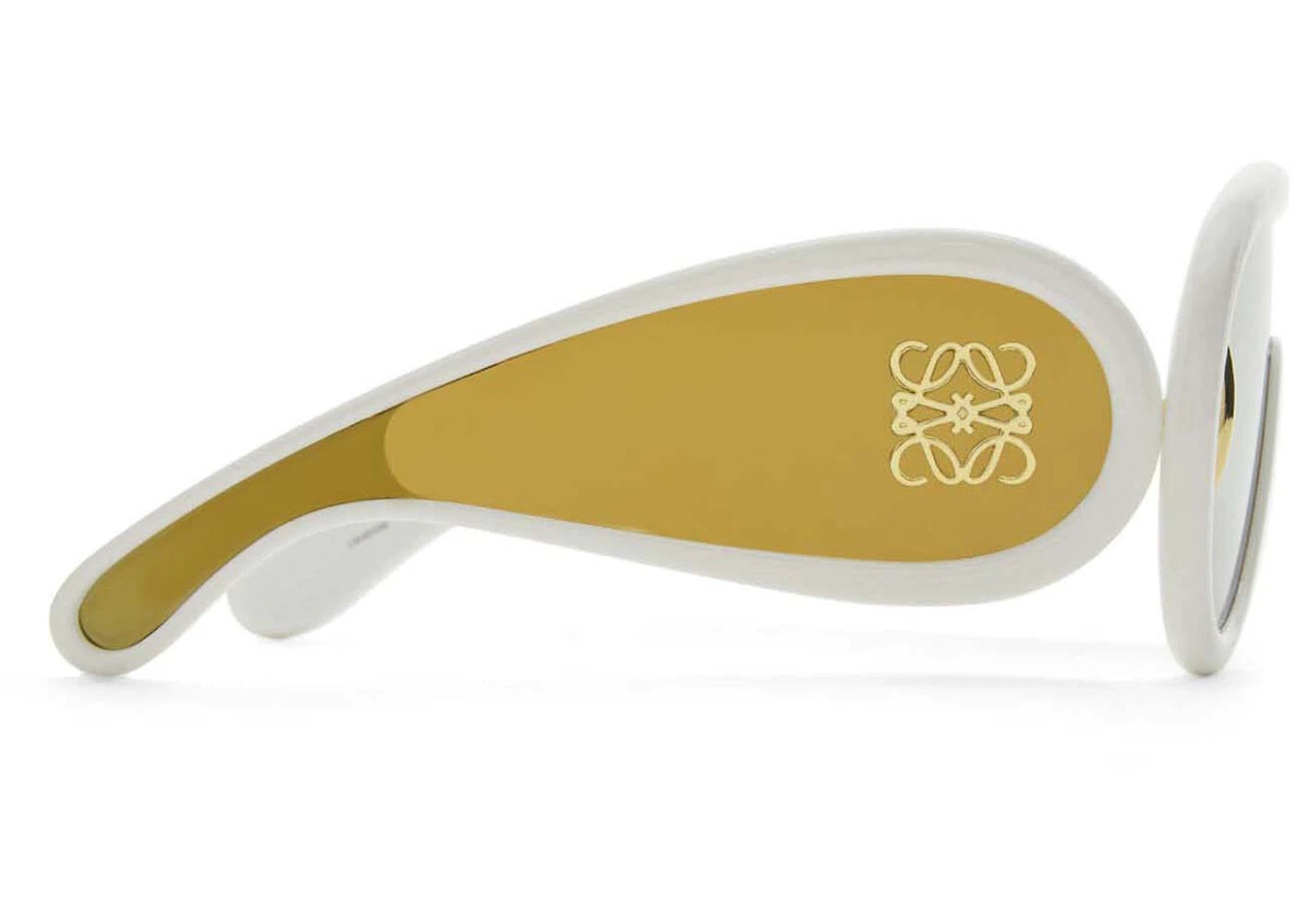 loewe wave mask sunglasses ivory (g000487x01 2110)