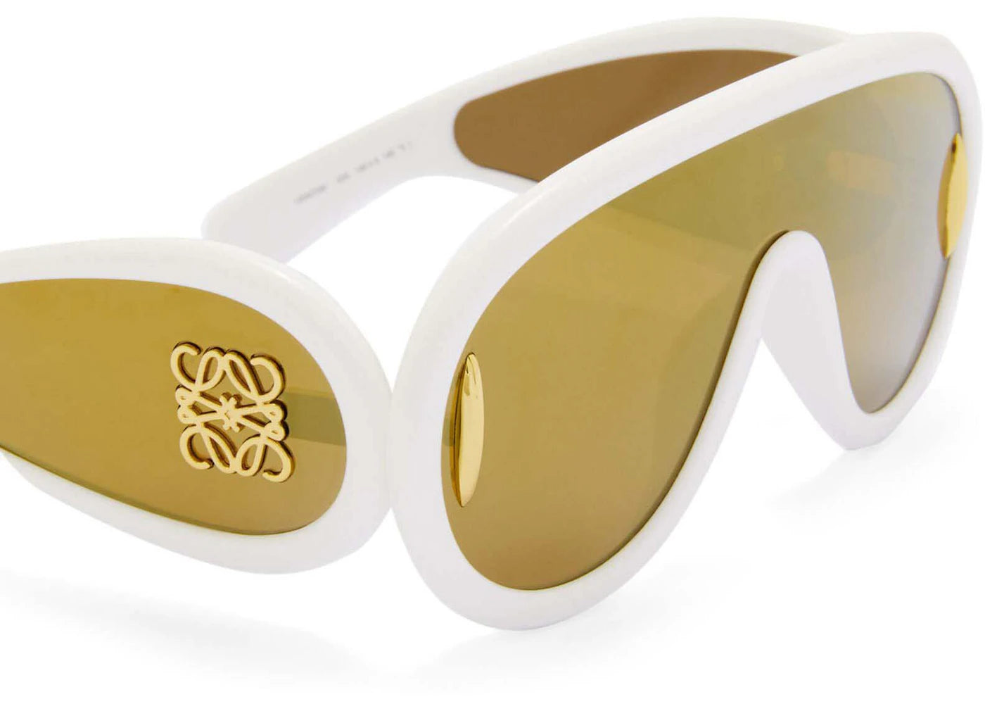 loewe wave mask sunglasses ivory (g000487x01 2110)