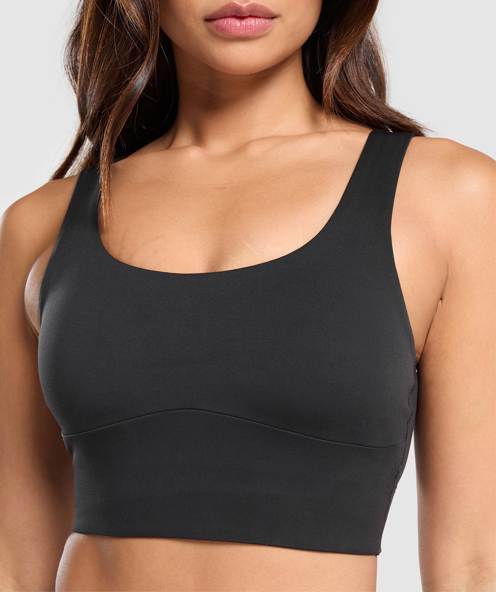 Women's Gymshark Longline Sports Bra Black