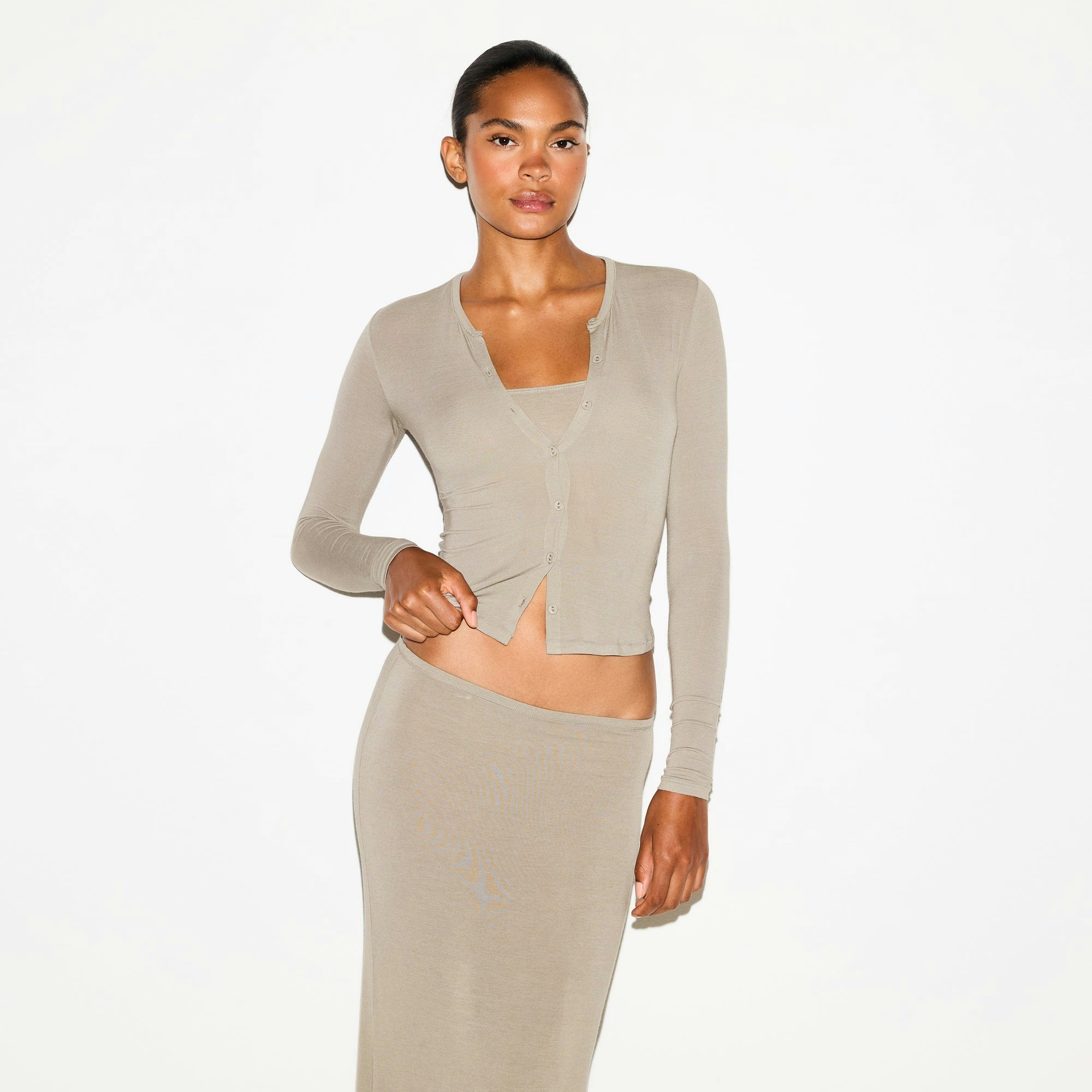 SHEER MODAL CARDIGAN