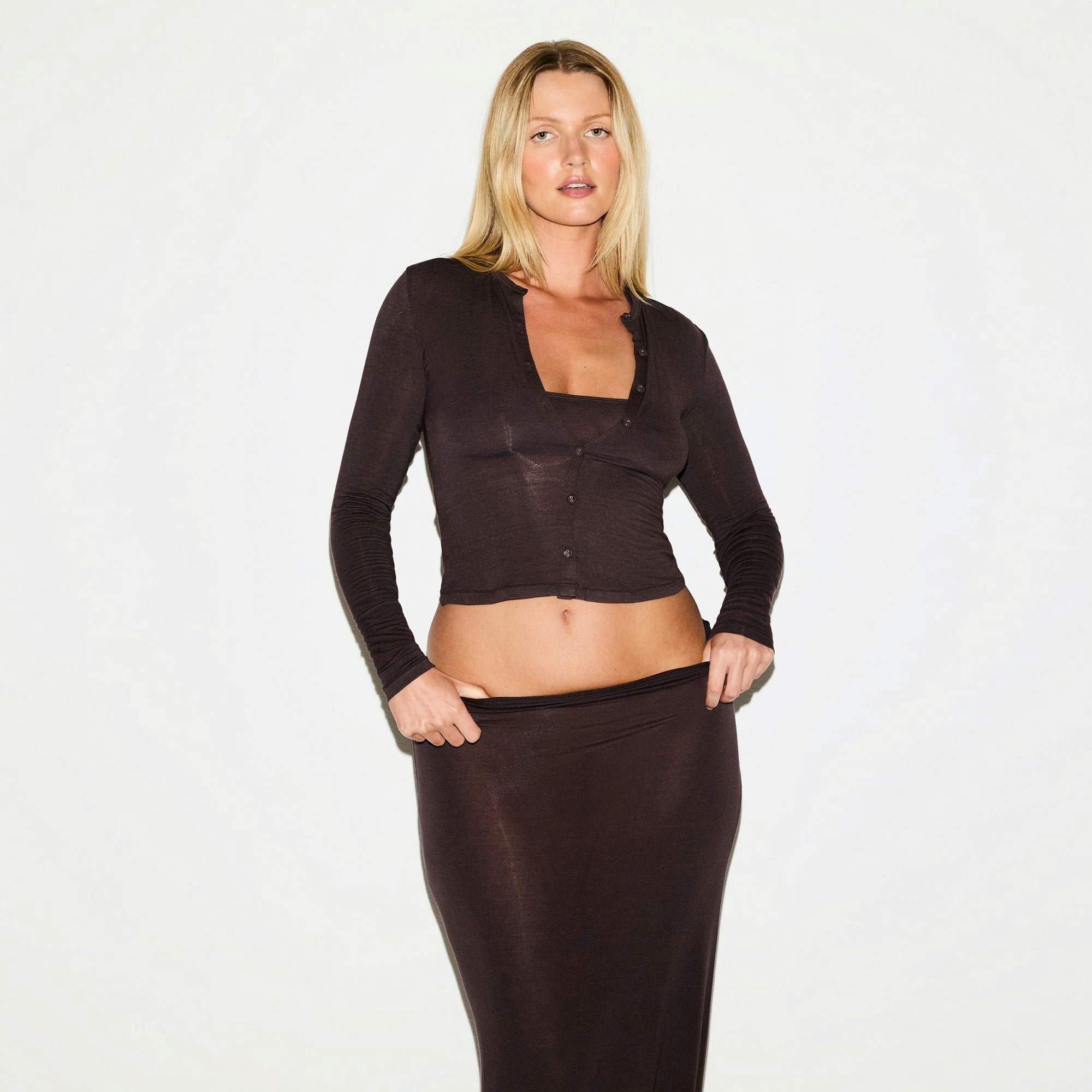 Skims Sheer Modal Cardigan Not_Found